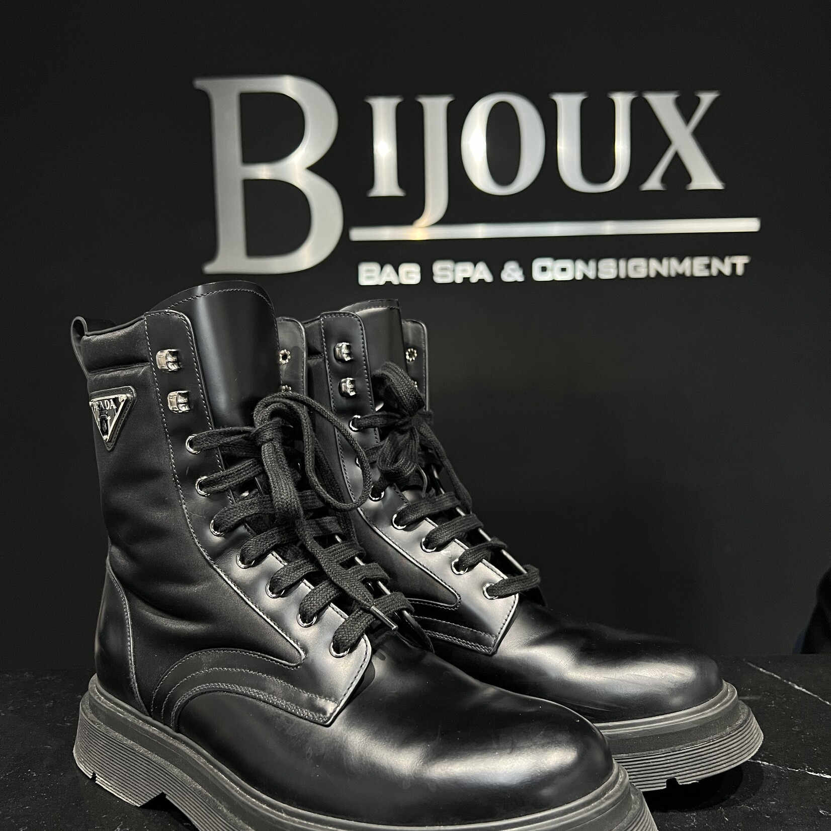 Prada Prada Combat Boots 9.5