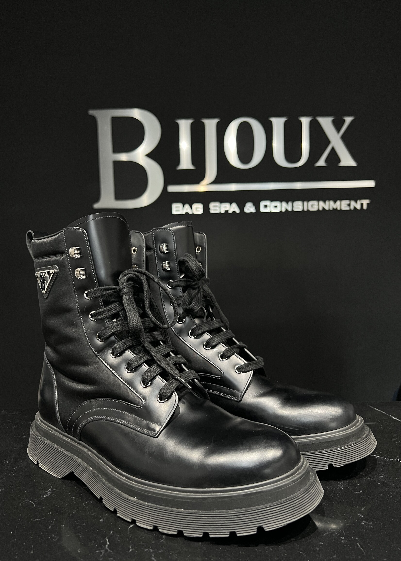 Prada SOLD - Prada Combat Boots 9.5