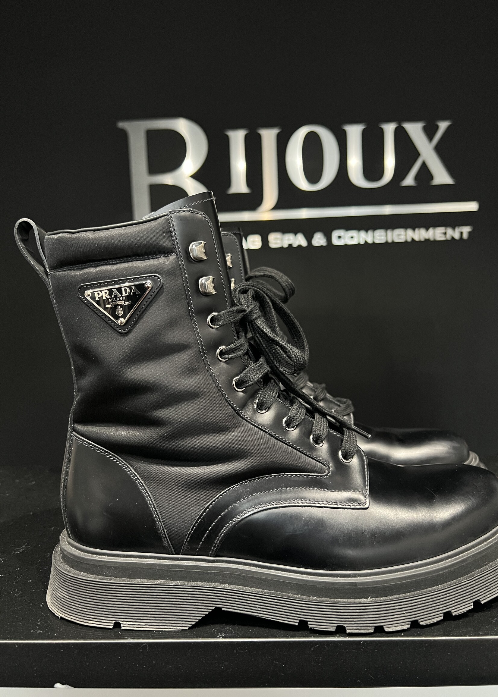 Prada SOLD - Prada Combat Boots 9.5