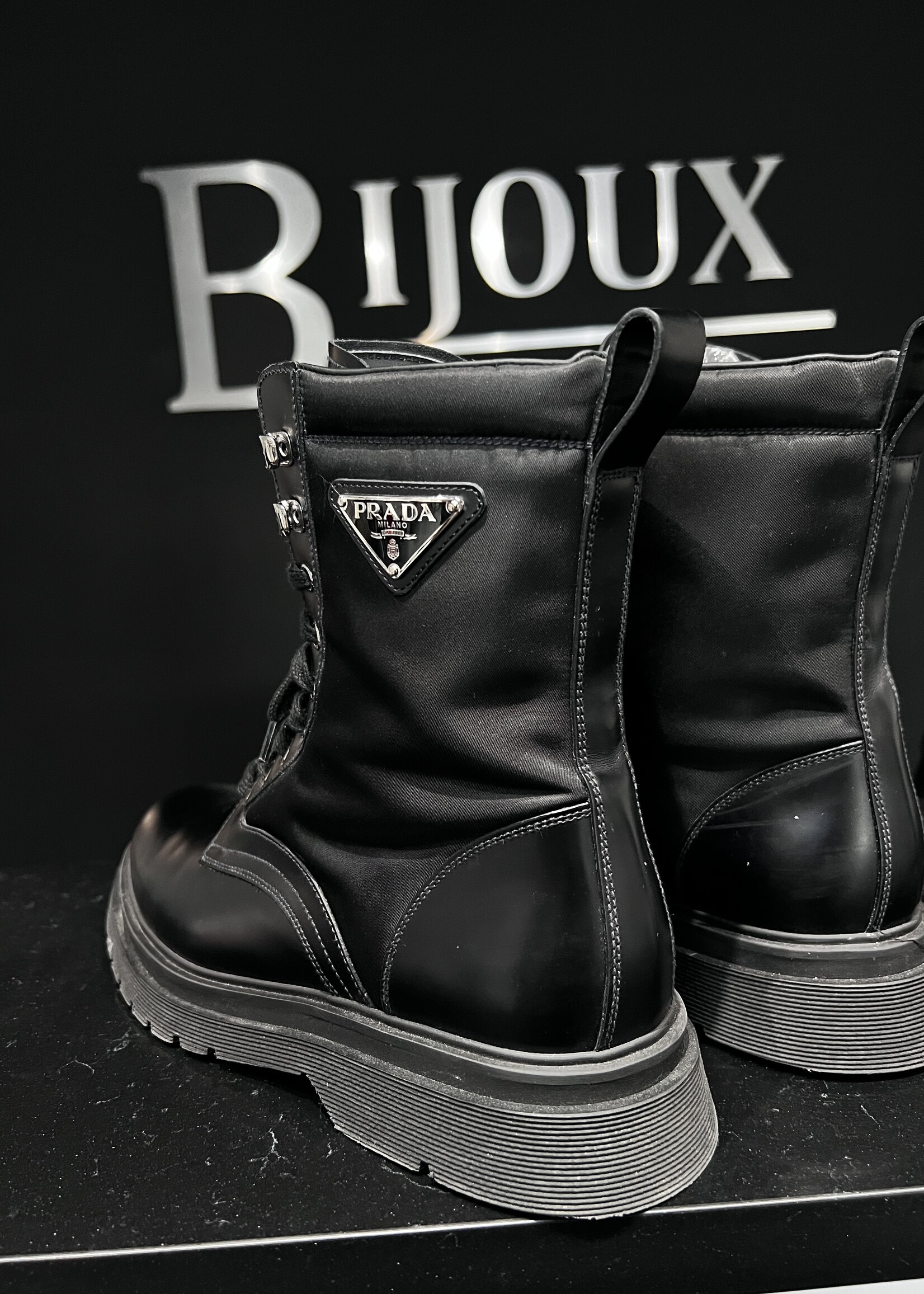 Prada SOLD - Prada Combat Boots 9.5
