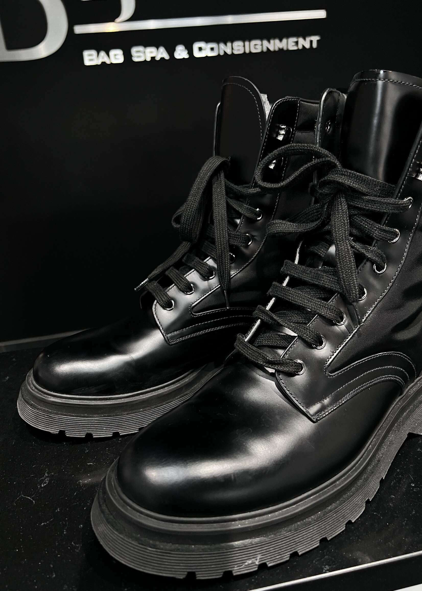 Prada Prada Combat Boots 9.5