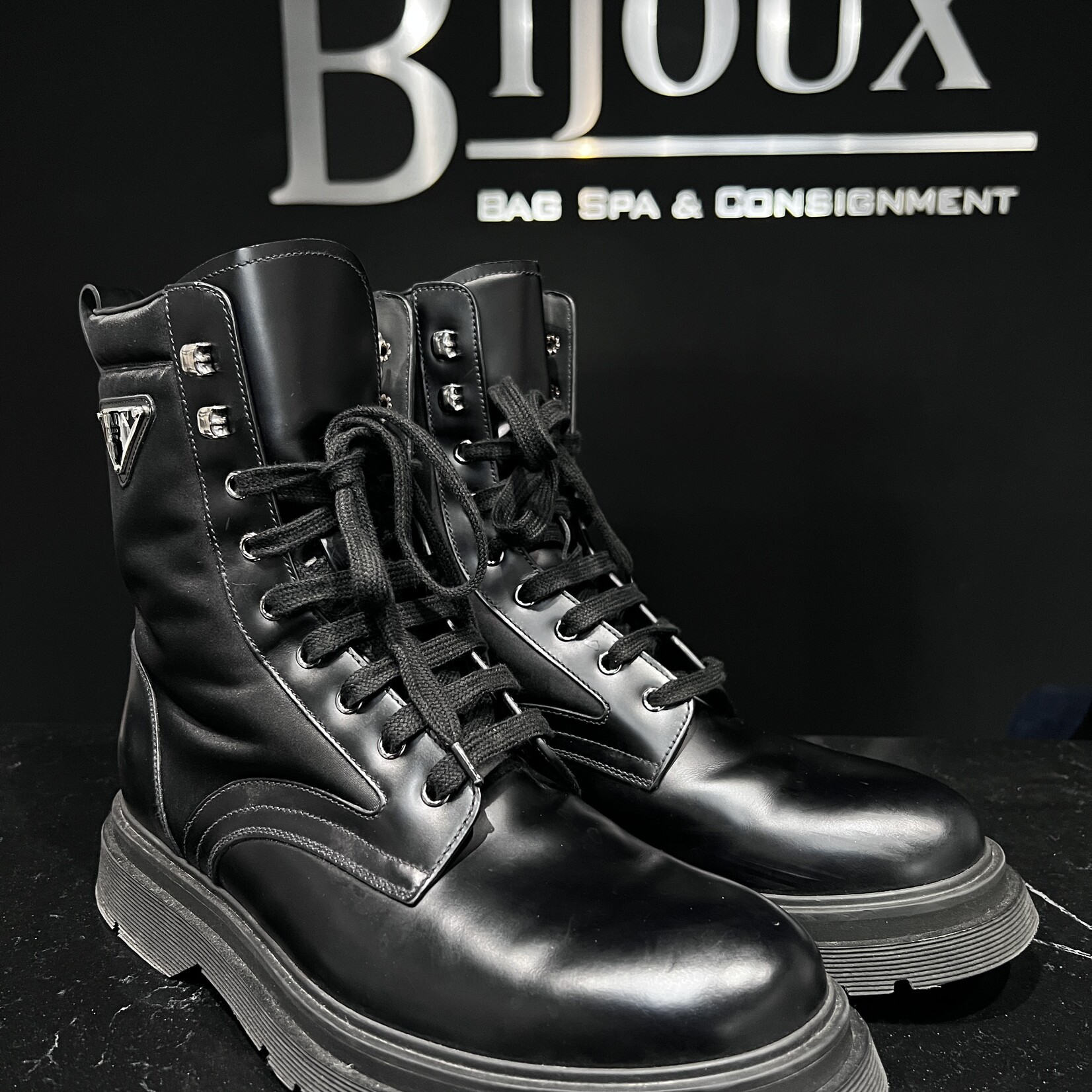 Prada Prada Combat Boots 9.5