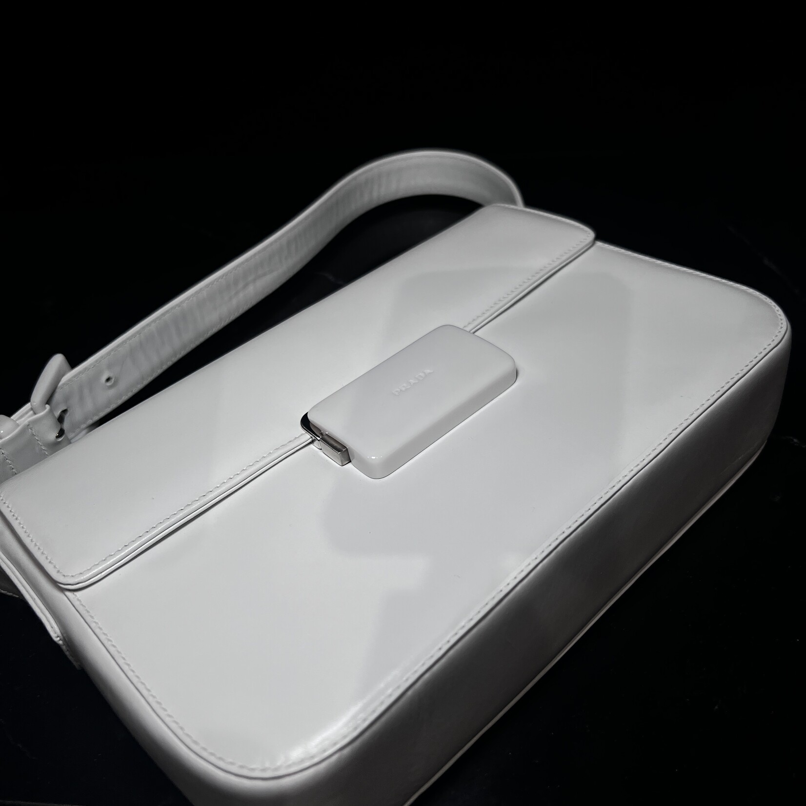 Prada Prada Vintage White Shoulder Bag