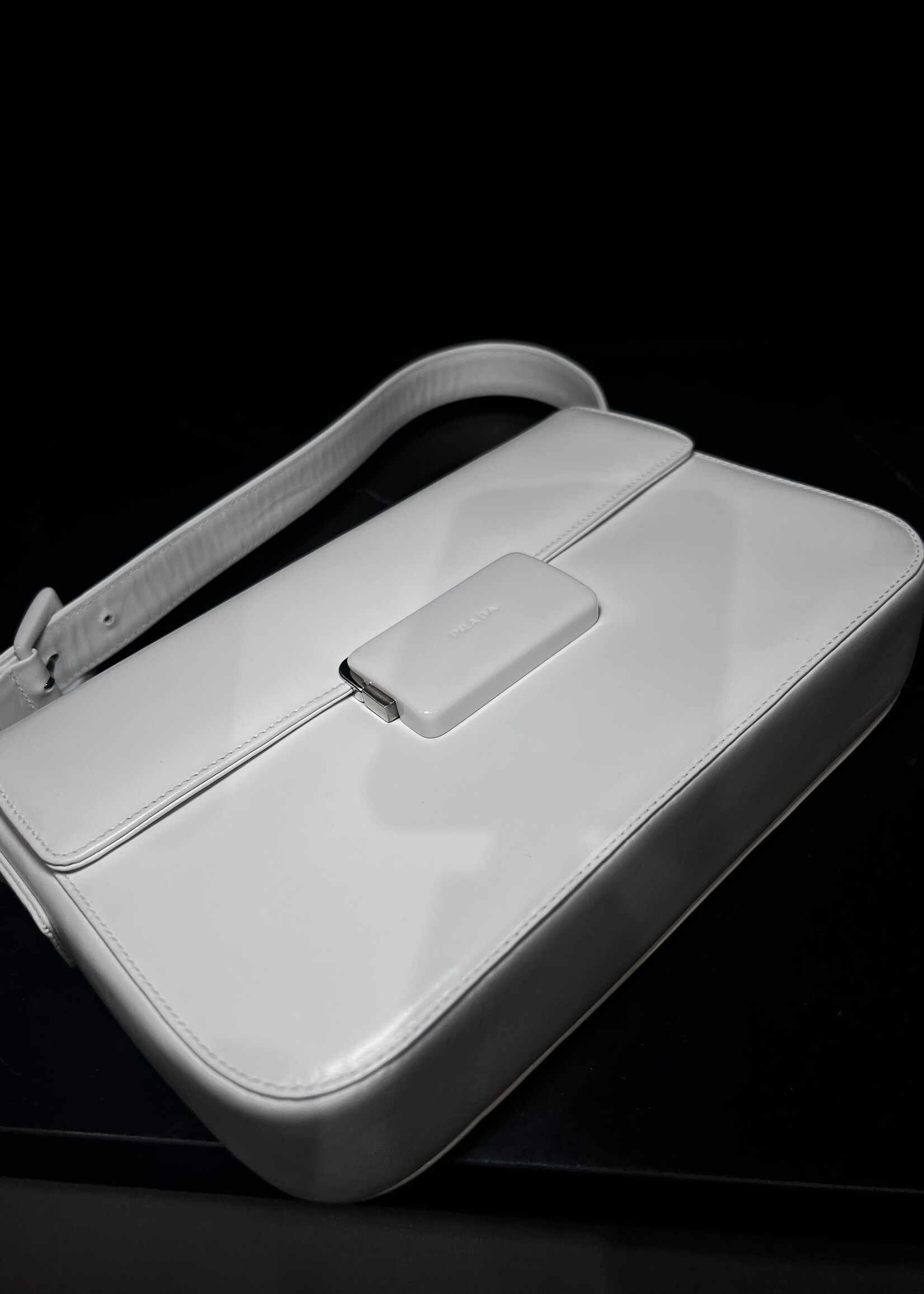 Prada SOLD - Prada Vintage White Shoulder Bag