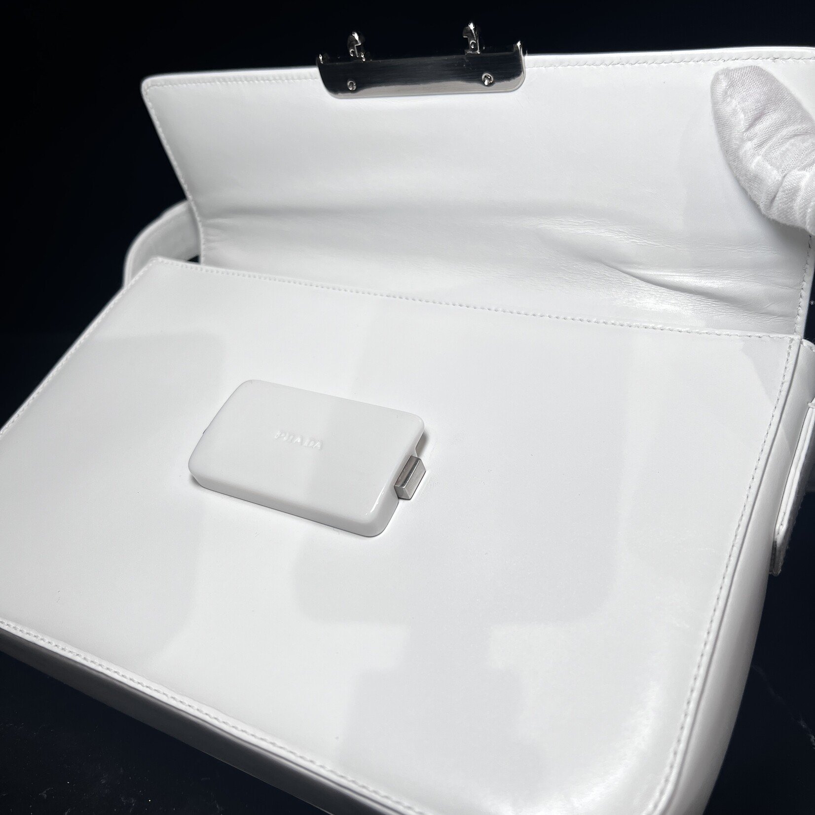Prada Prada Vintage White Shoulder Bag