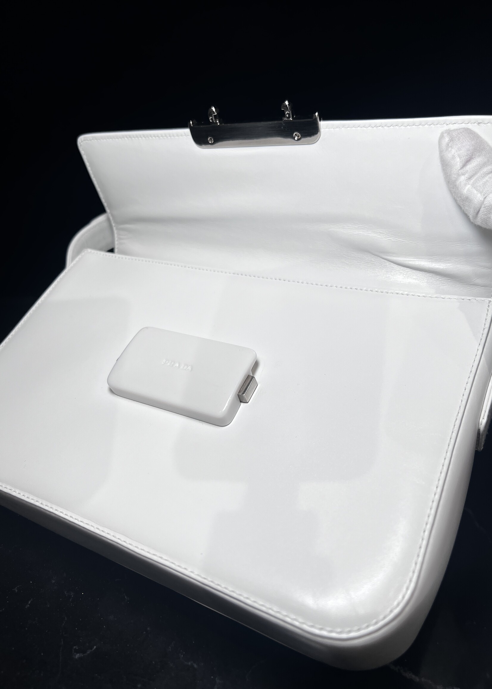 Prada SOLD - Prada Vintage White Shoulder Bag