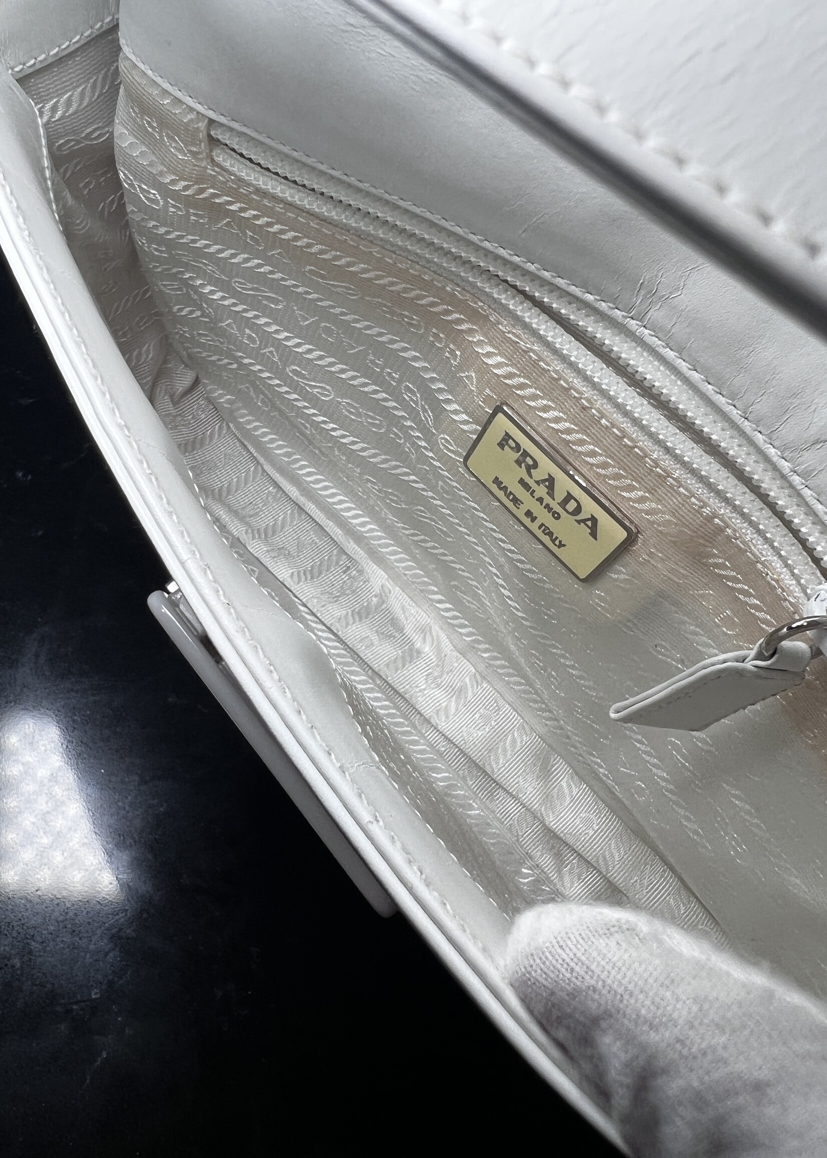Prada SOLD - Prada Vintage White Shoulder Bag