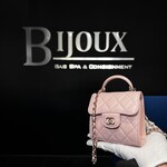 Chanel Chanel Quilted 22p Top Handle Flap Clutch With Chain