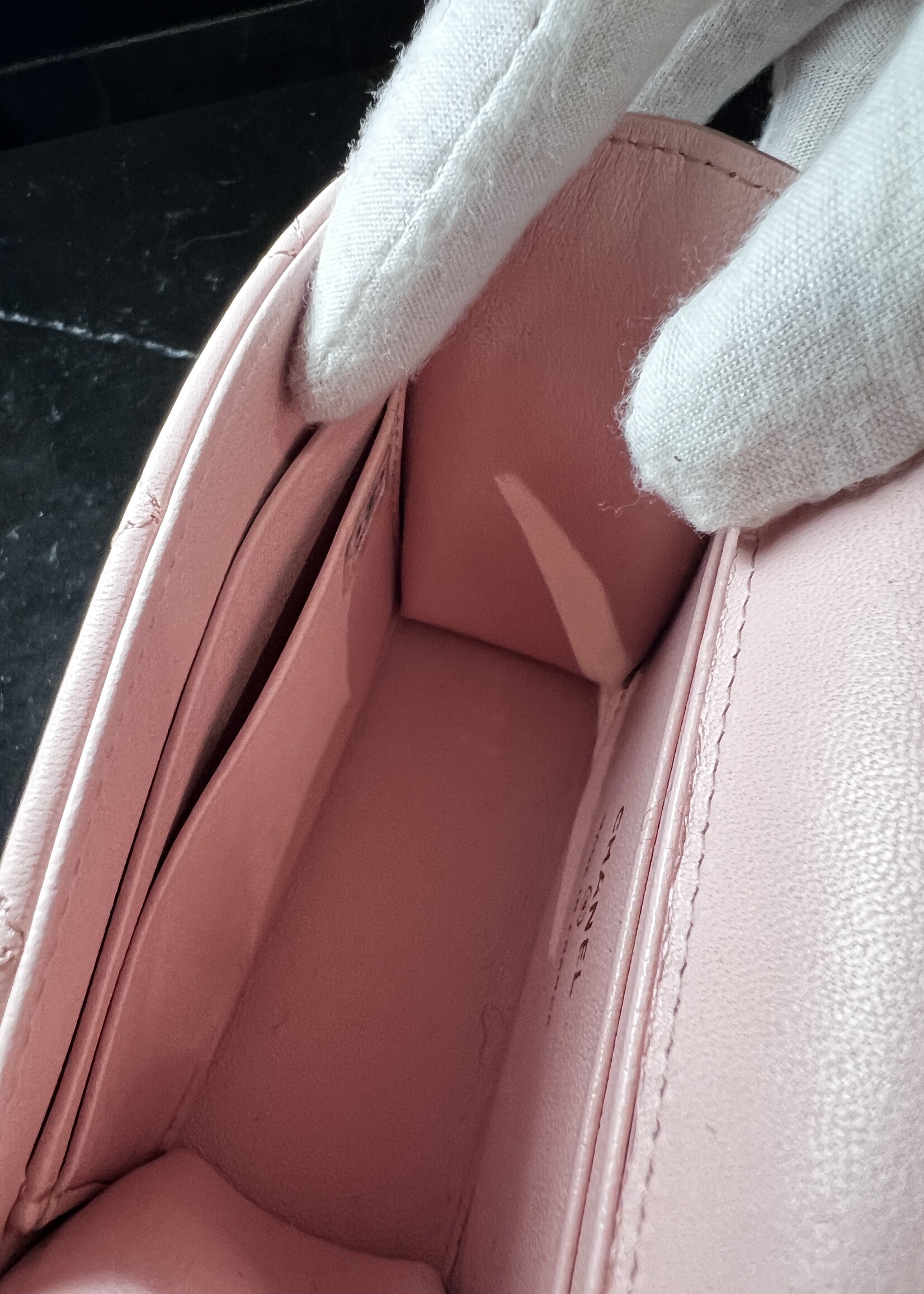 Chanel SOLD- Chanel Quilted Top Handle Flap Clutch With Chain