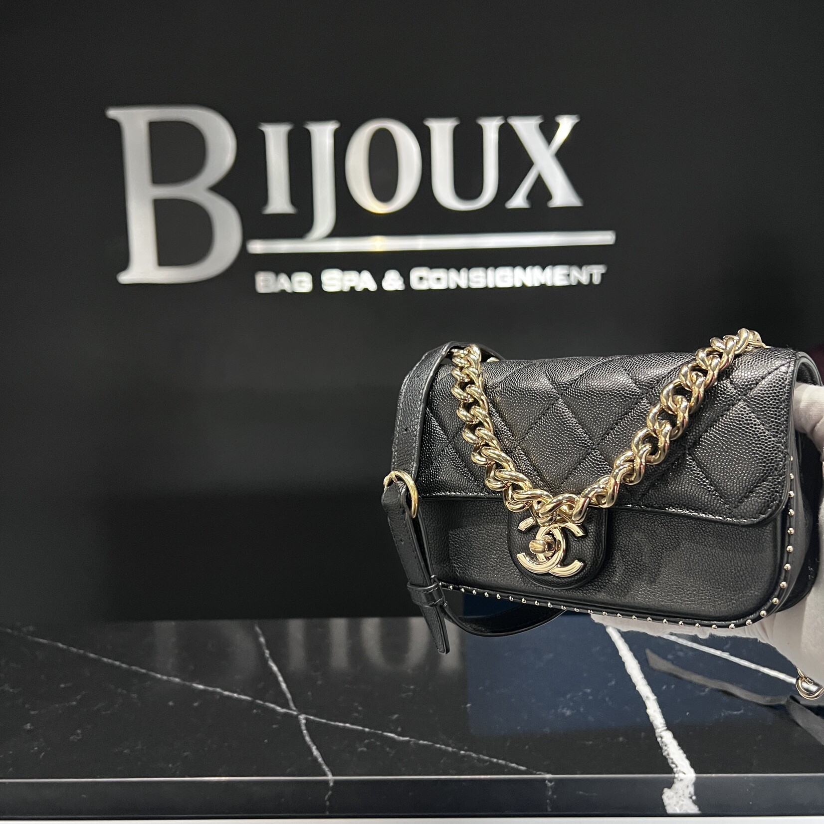 Chanel Chanel Studded Mini Flap