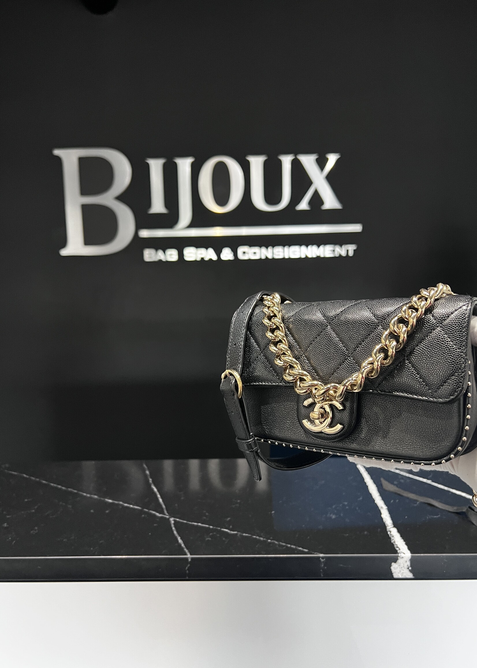 Chanel Chanel Studded Mini Flap