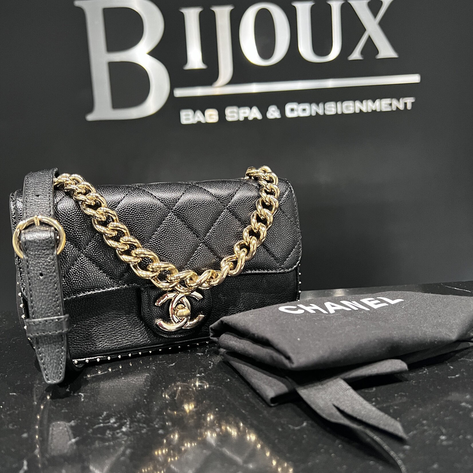 Chanel Chanel Studded Mini Flap