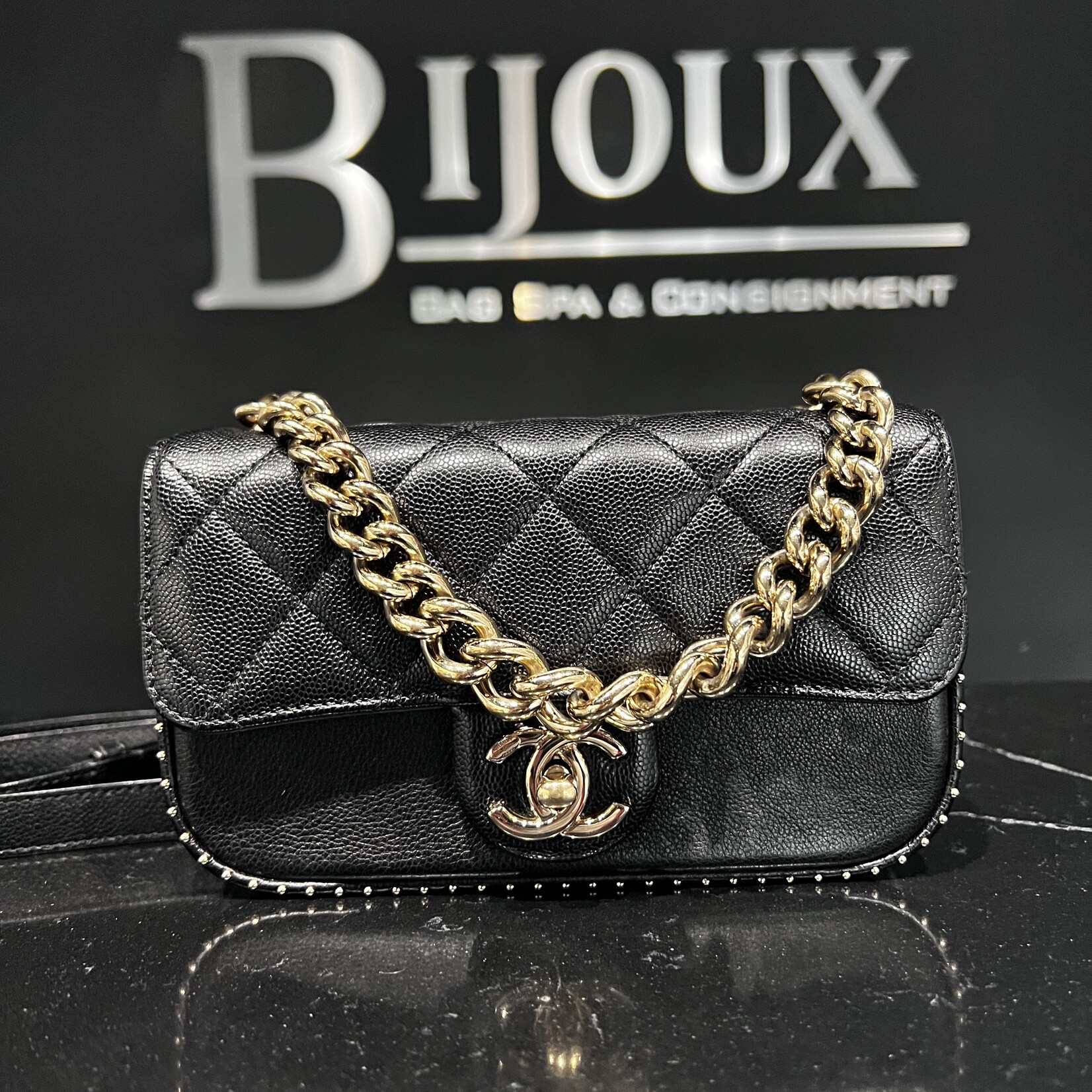 Chanel Chanel Studded Mini Flap
