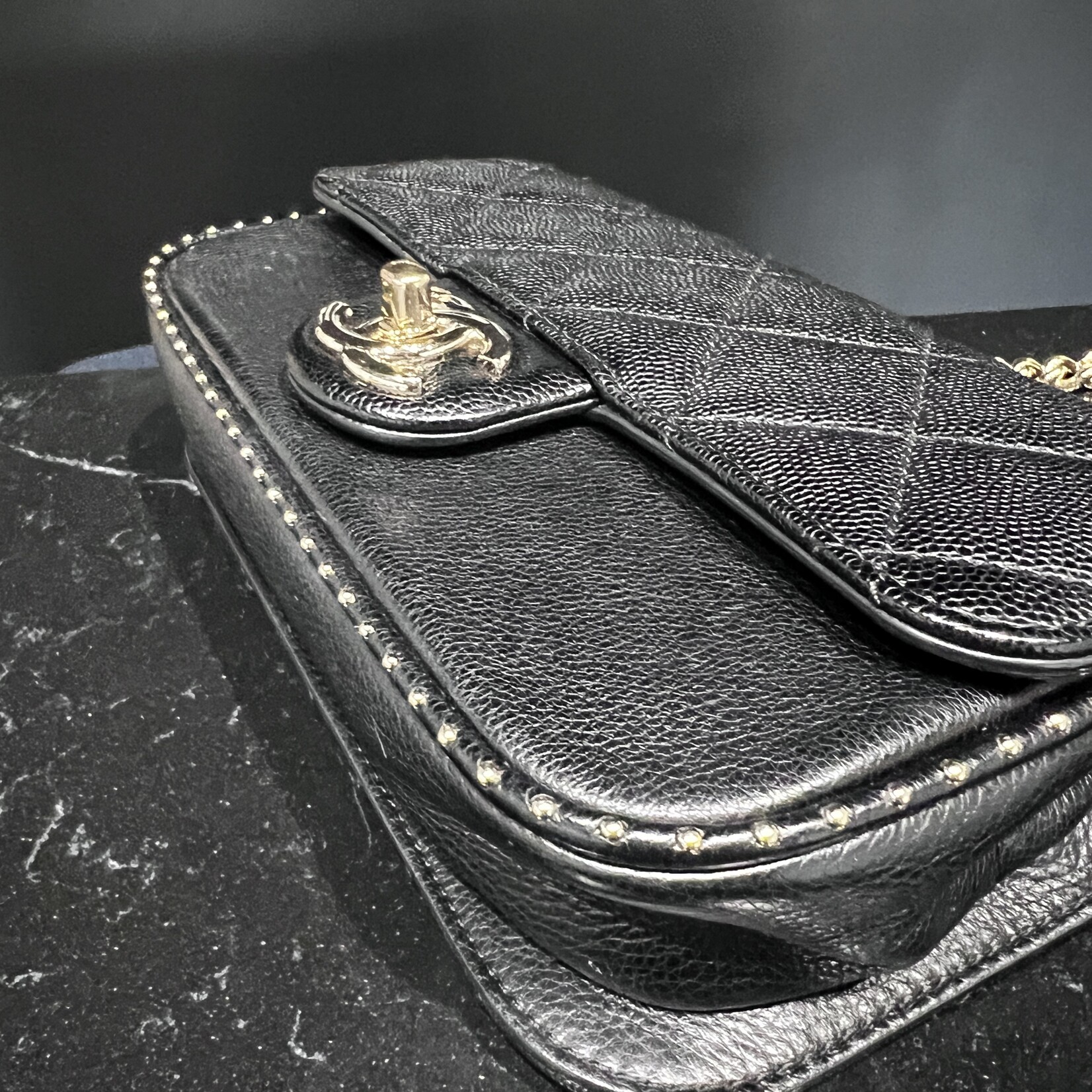 Chanel Chanel Studded Mini Flap