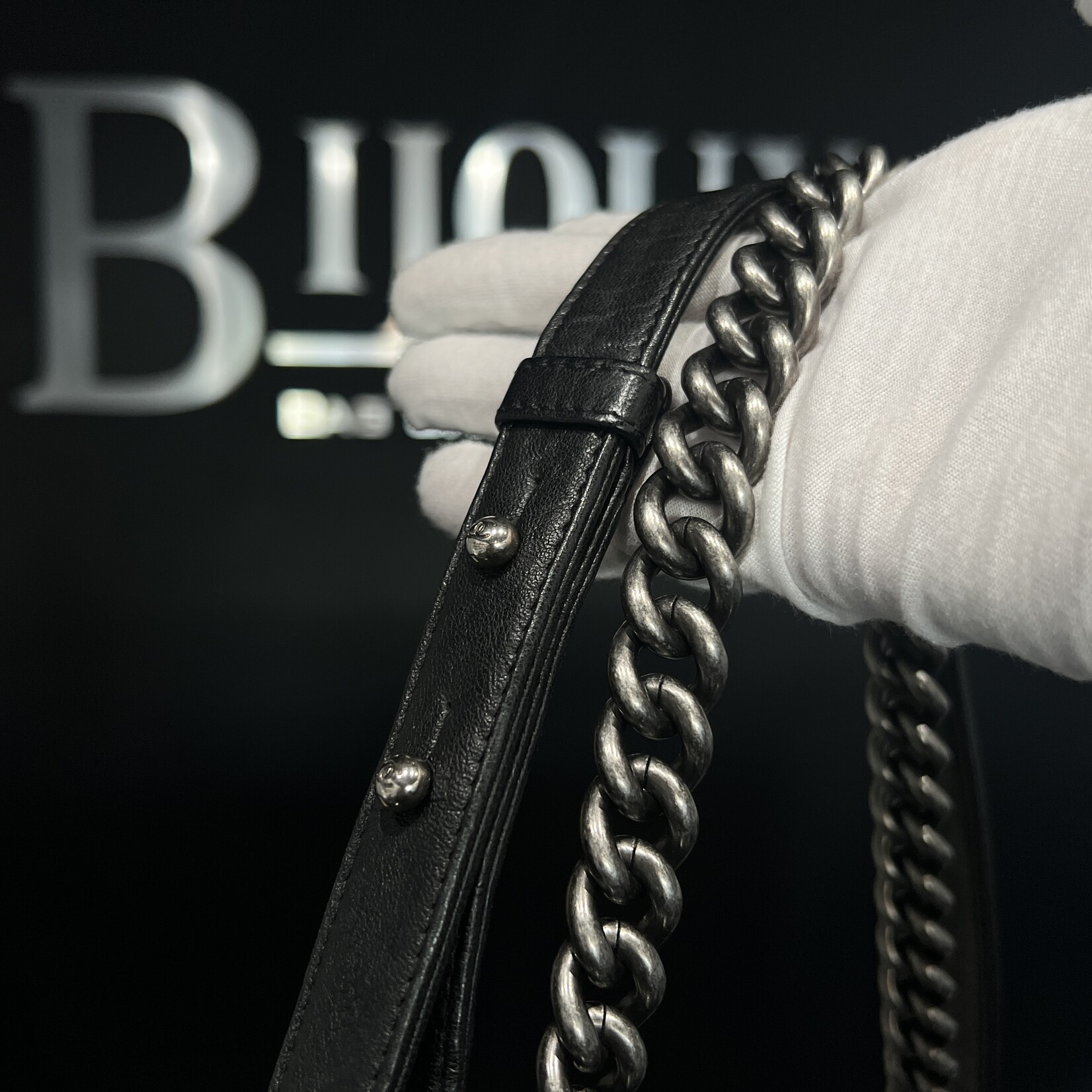 Chanel Chanel Studded Medium Boy Bag