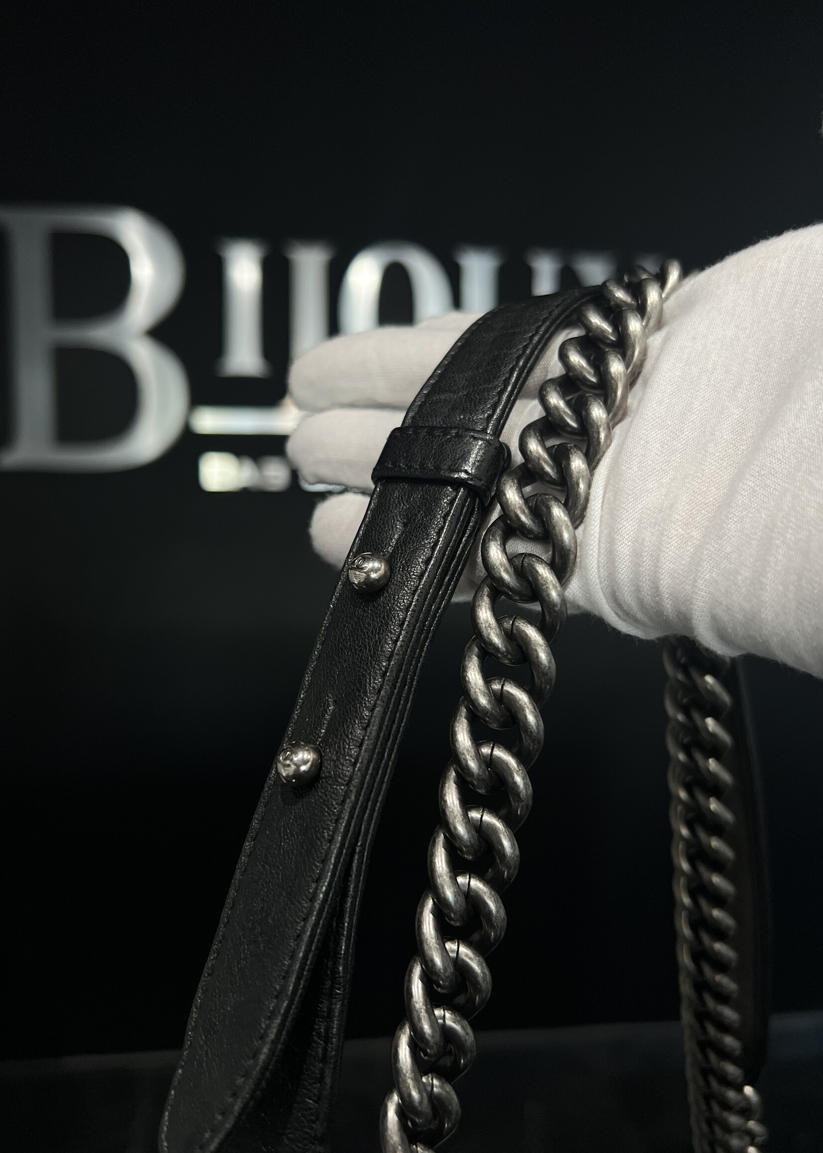 Chanel Chanel Studded Medium Boy Bag