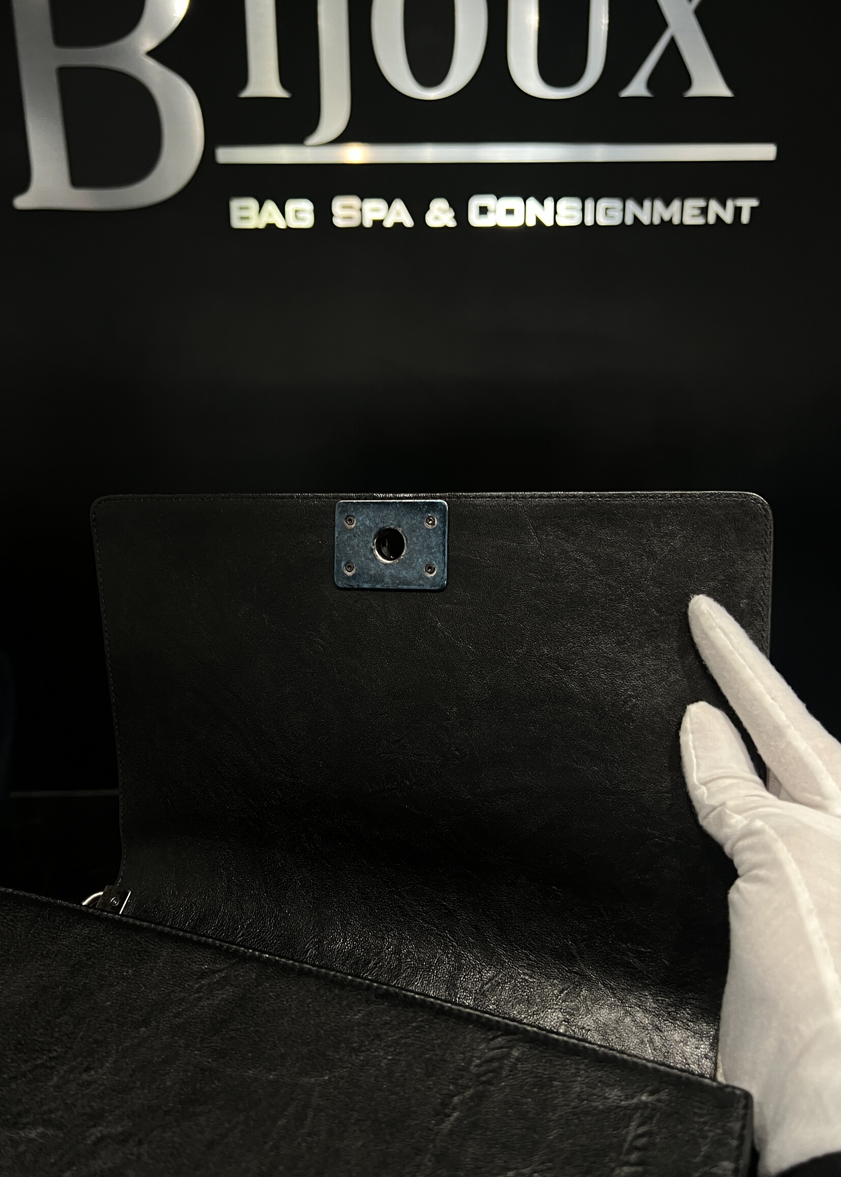 Chanel Chanel Studded Medium Boy Bag