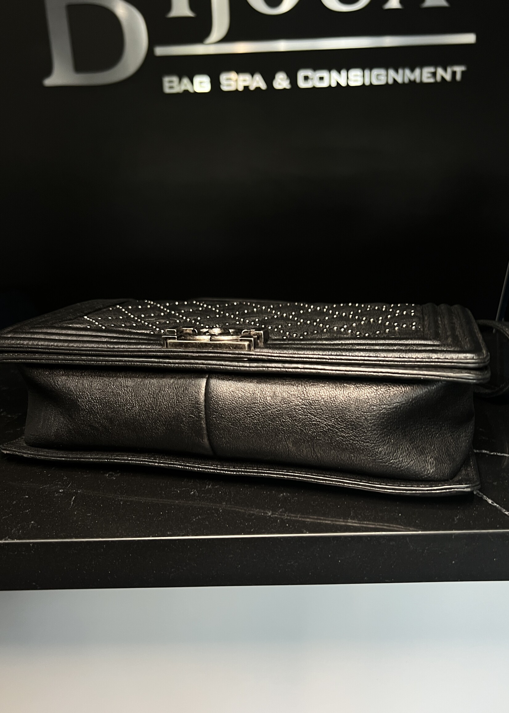 Chanel Chanel Studded Medium Boy Bag