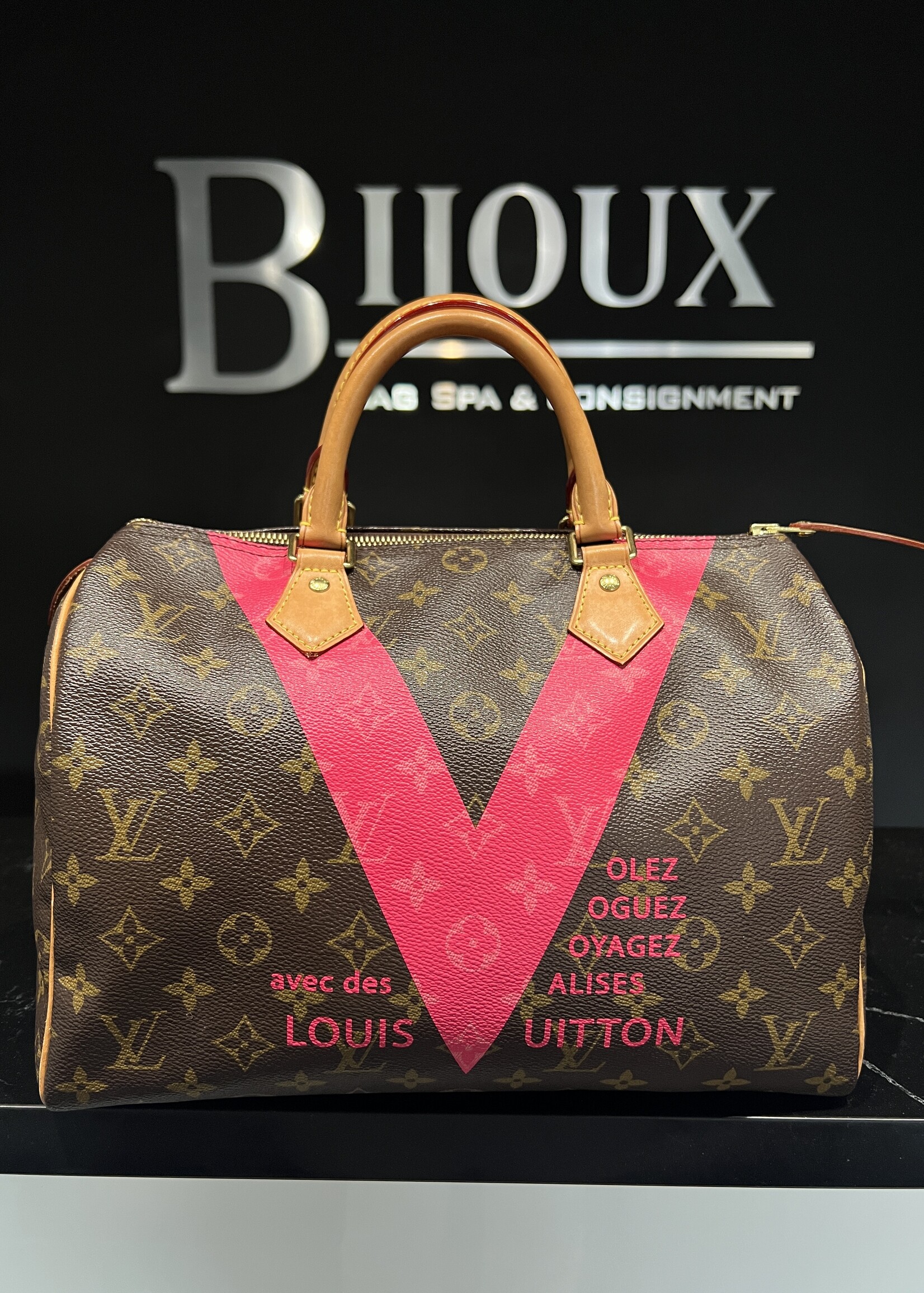 Louis Vuitton SOLD - Louis Vuitton Limited Edition V Speedy 30