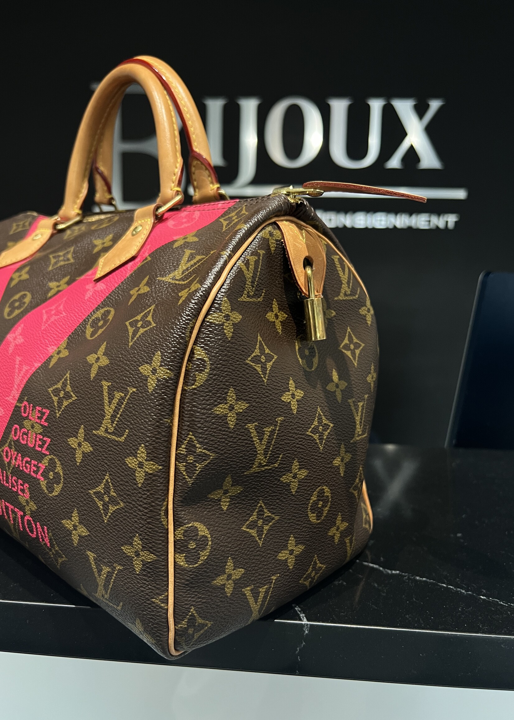 Louis Vuitton SOLD - Louis Vuitton Limited Edition V Speedy 30