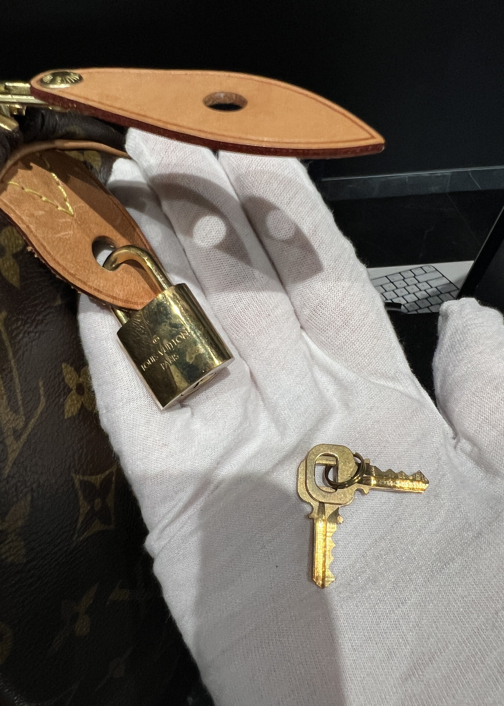 Louis Vuitton SOLD - Louis Vuitton Limited Edition V Speedy 30