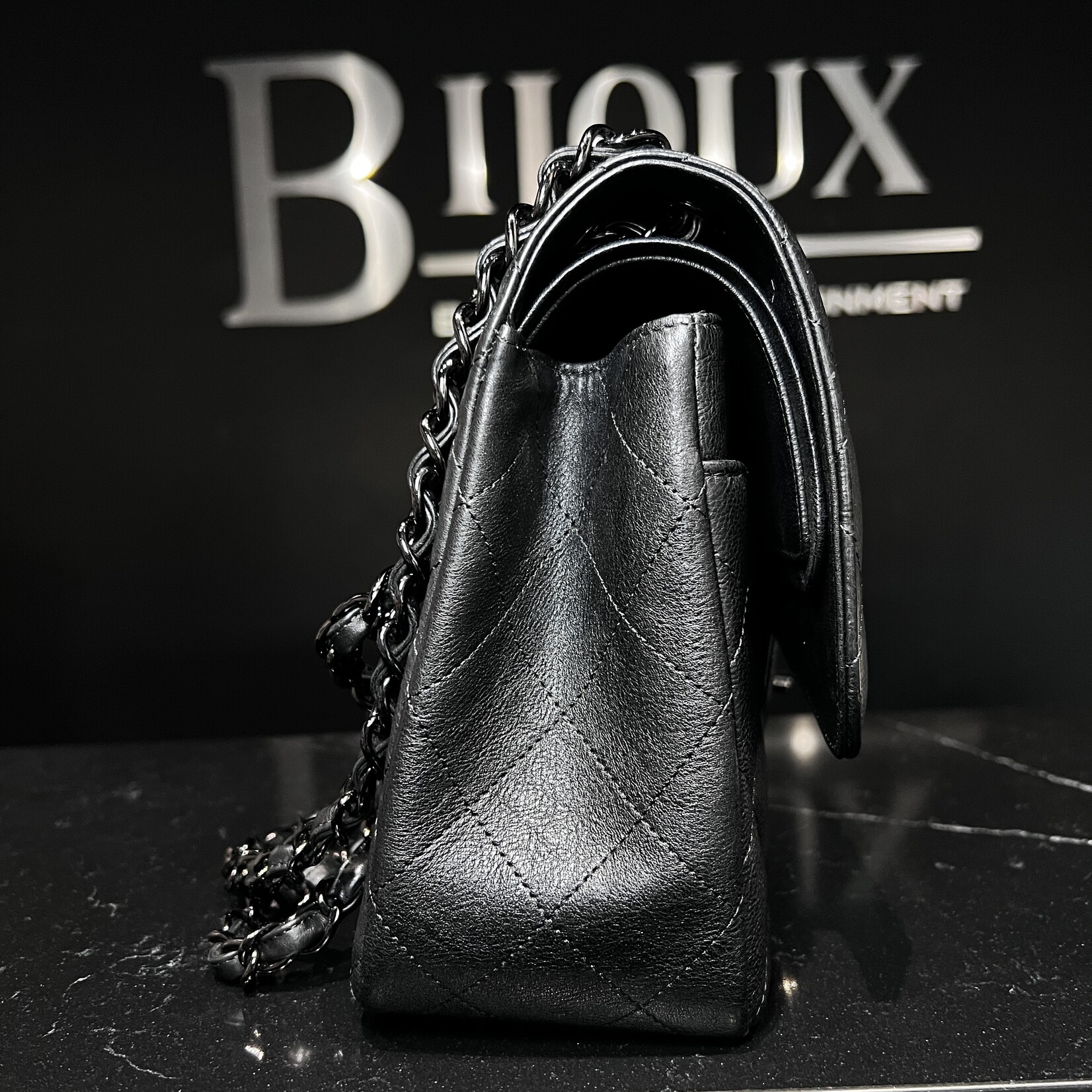 Chanel Chanel So Black Goatskin Jumbo