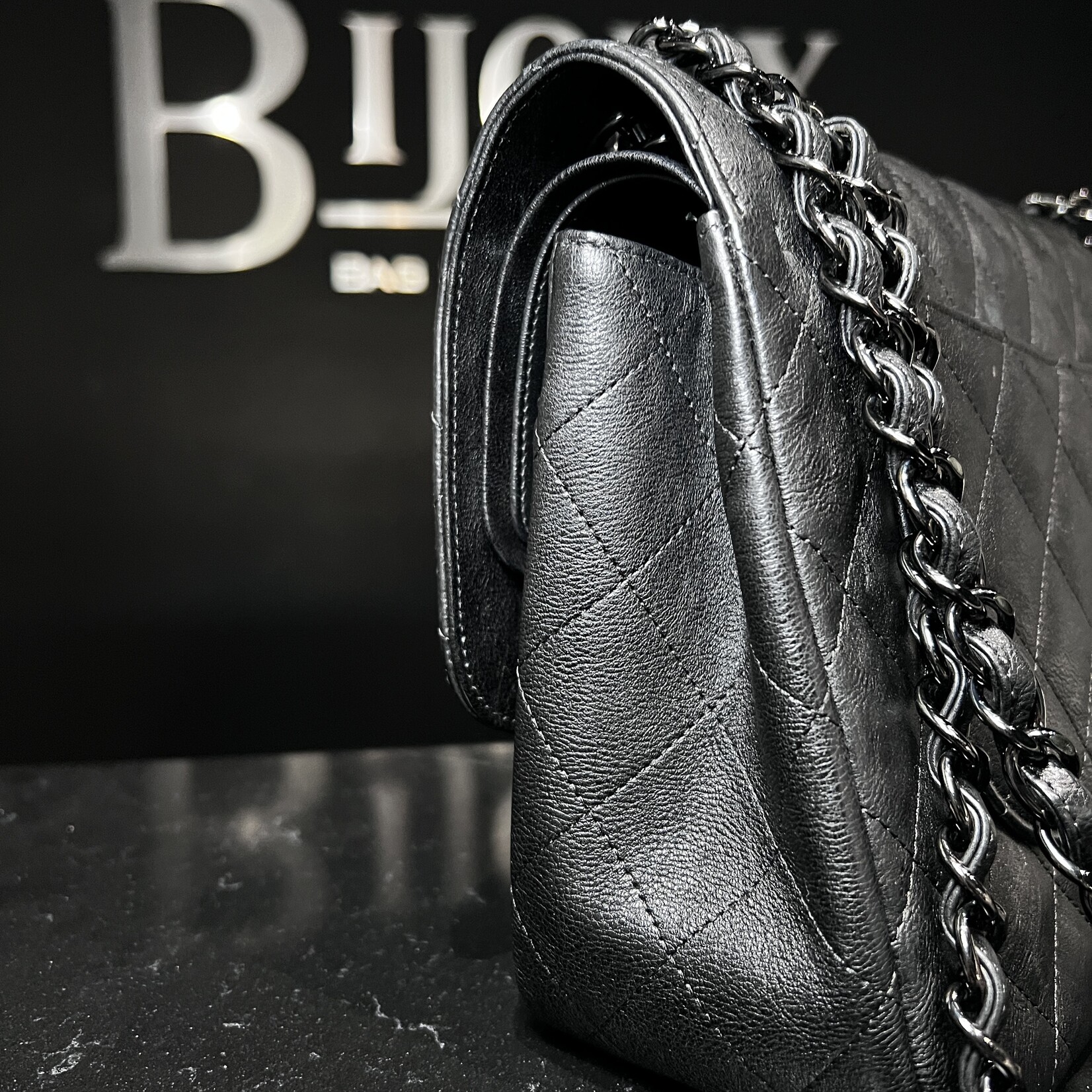 Chanel Chanel So Black Goatskin Jumbo