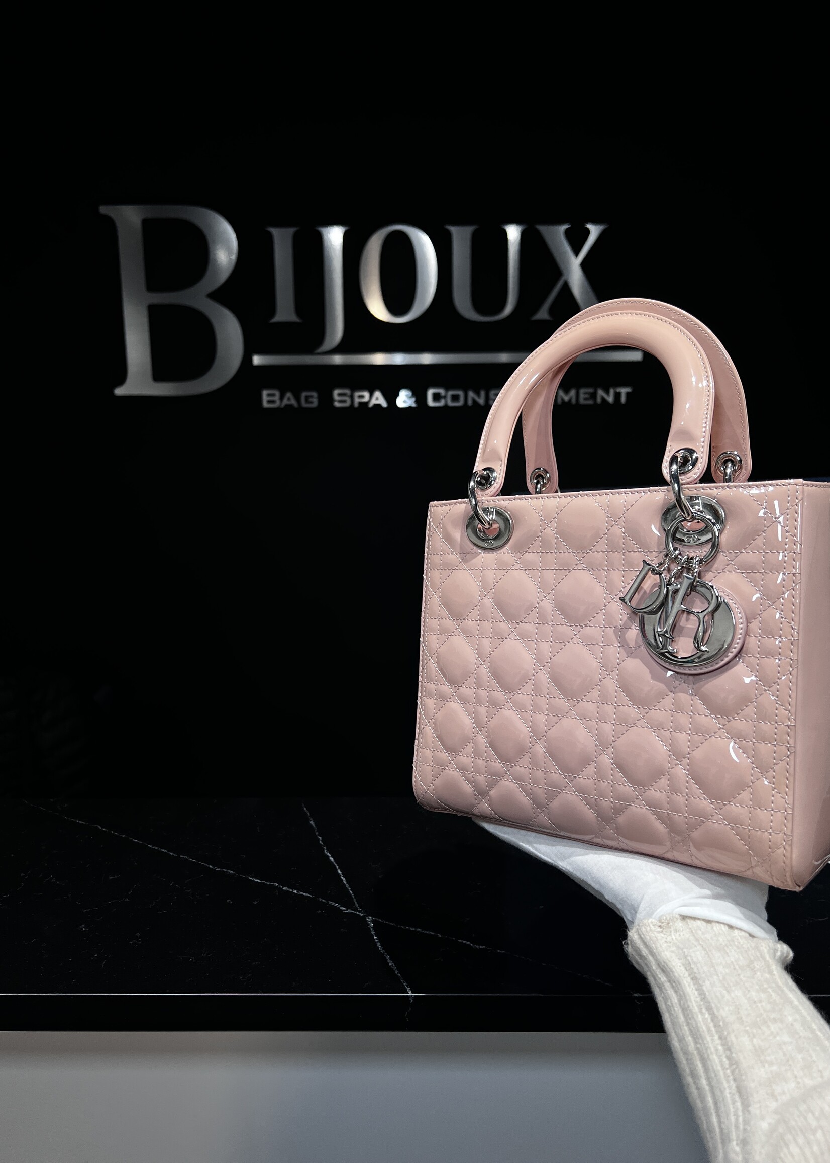 Christian Dior SOLD - Dior Medium Pink Patent Lady