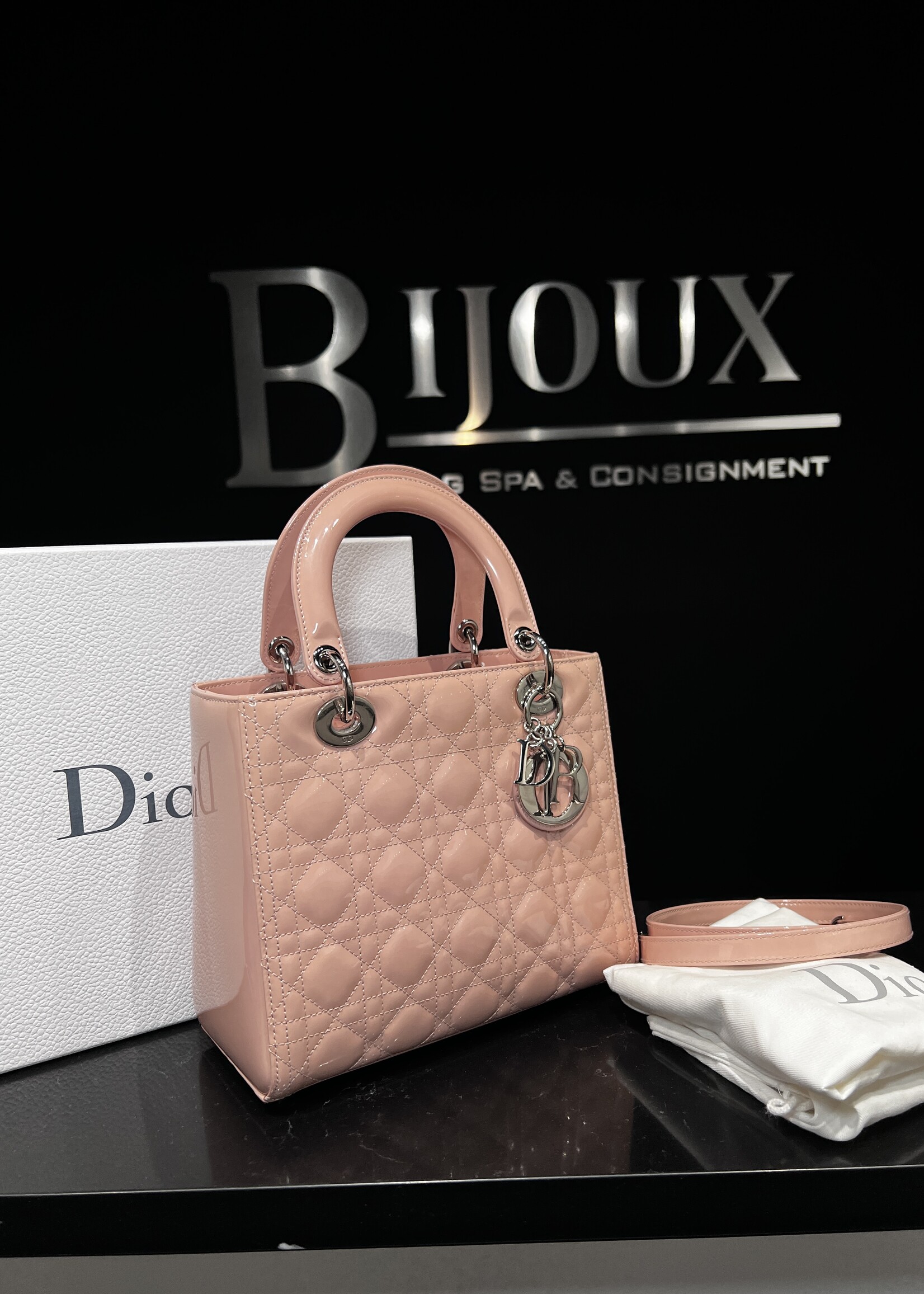 Christian Dior SOLD - Dior Medium Pink Patent Lady