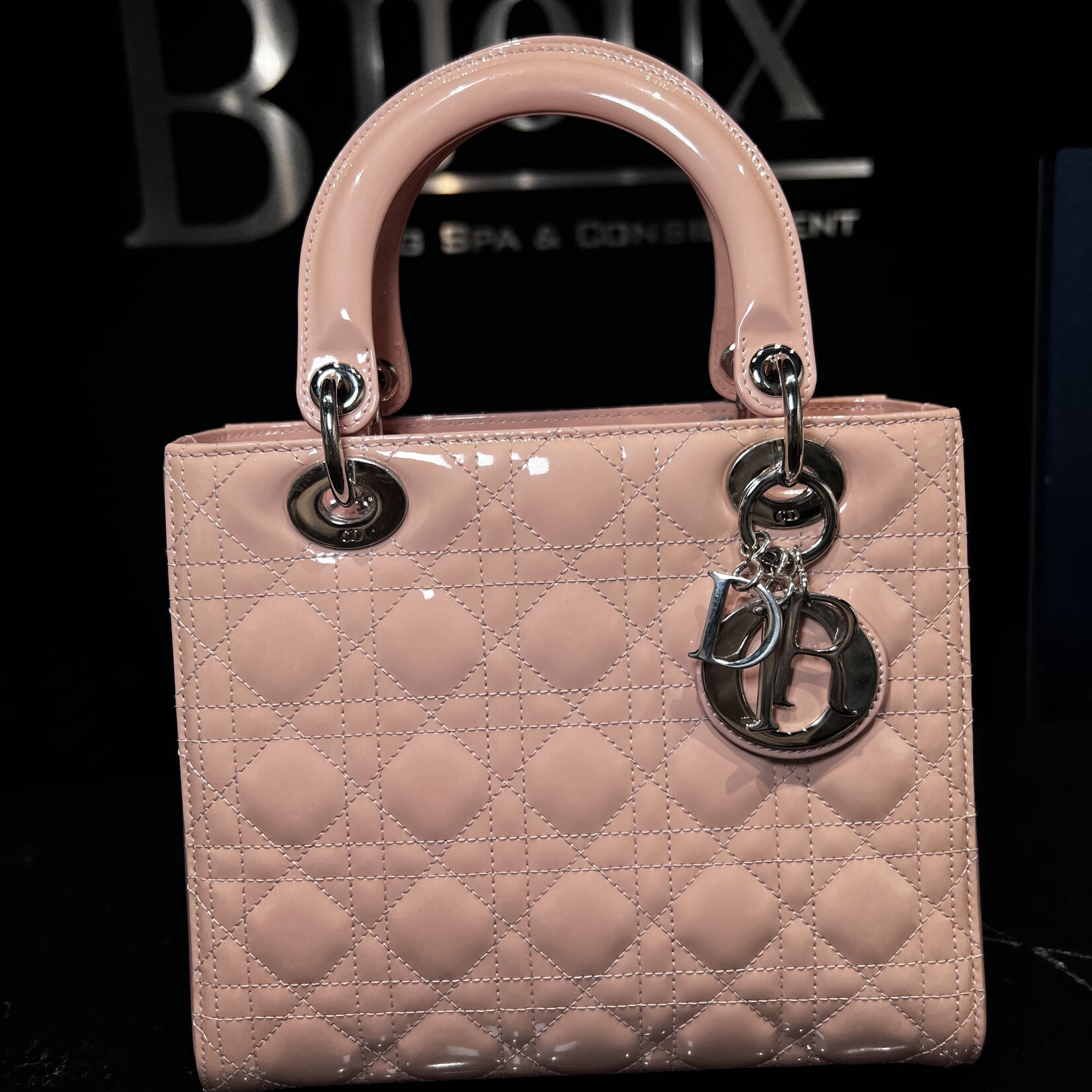 Christian Dior Dior Medium Pink Patent Lady