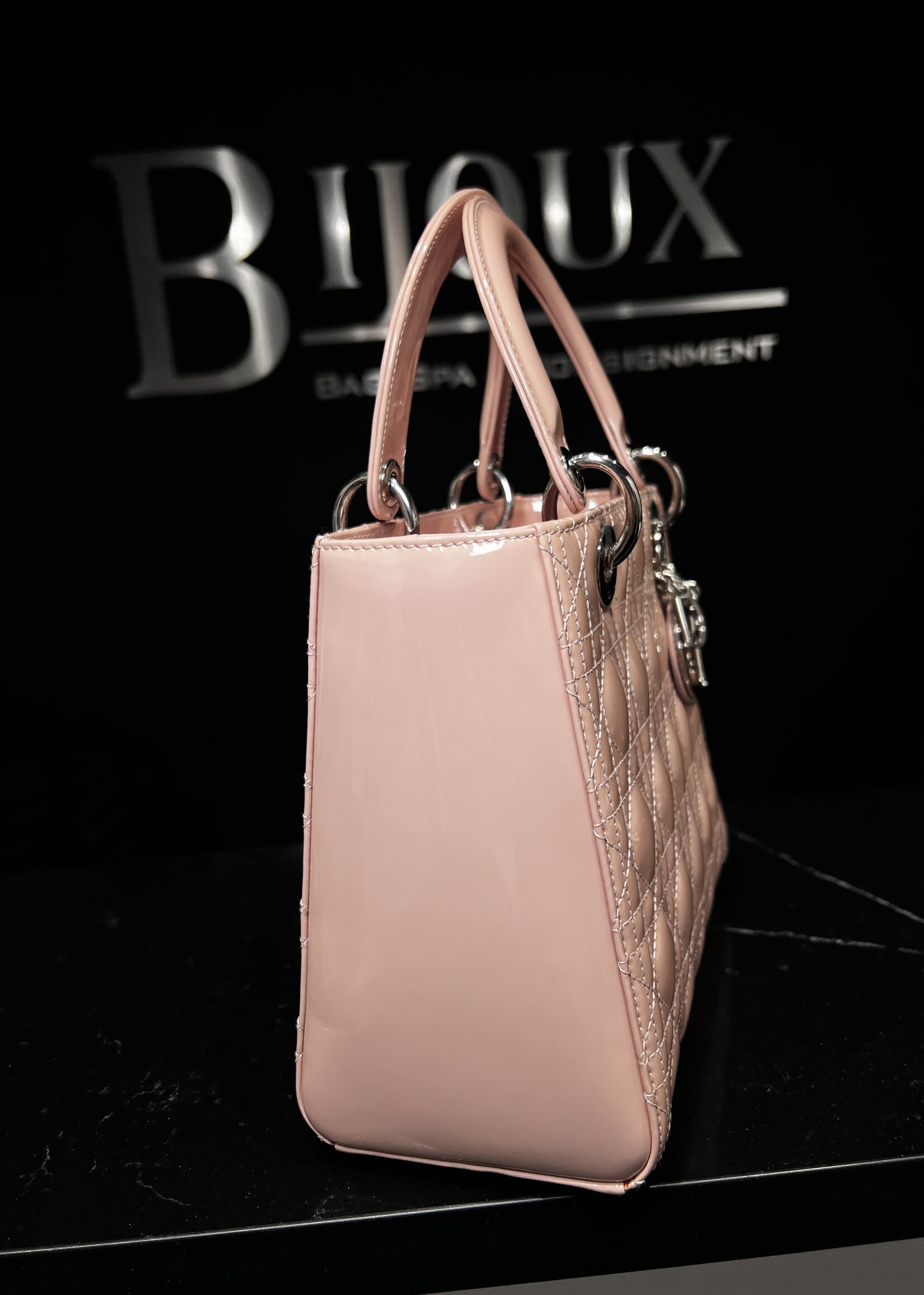 Christian Dior SOLD - Dior Medium Pink Patent Lady
