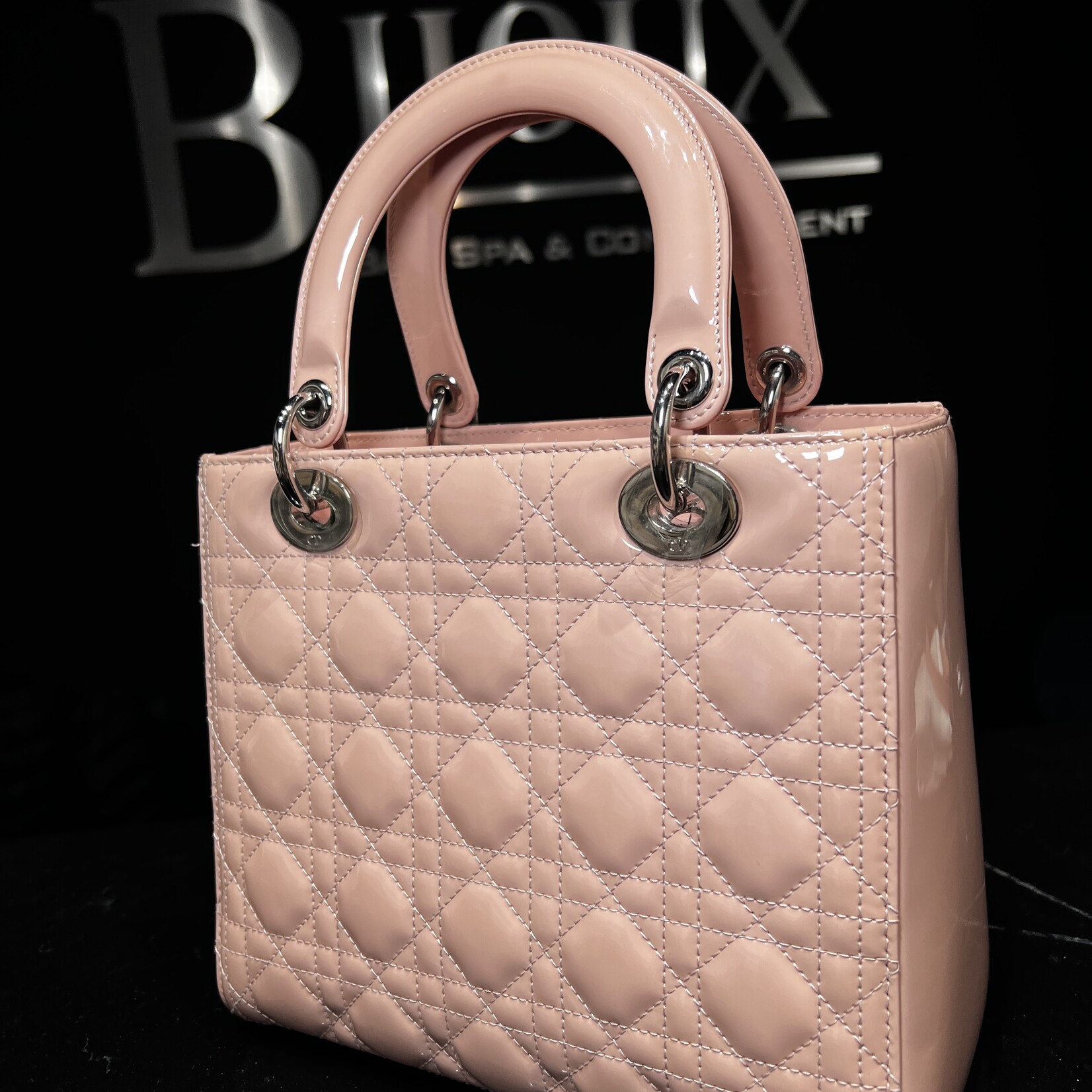 Christian Dior Dior Medium Pink Patent Lady