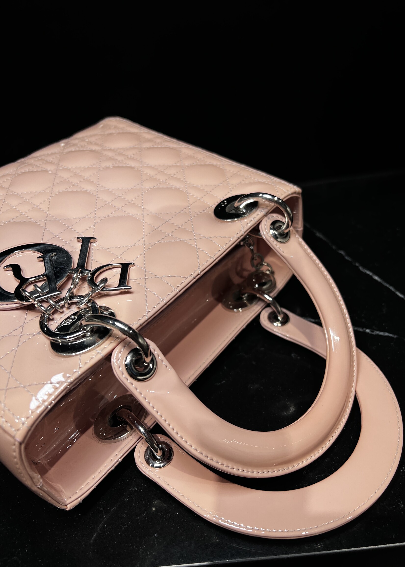 Christian Dior SOLD - Dior Medium Pink Patent Lady