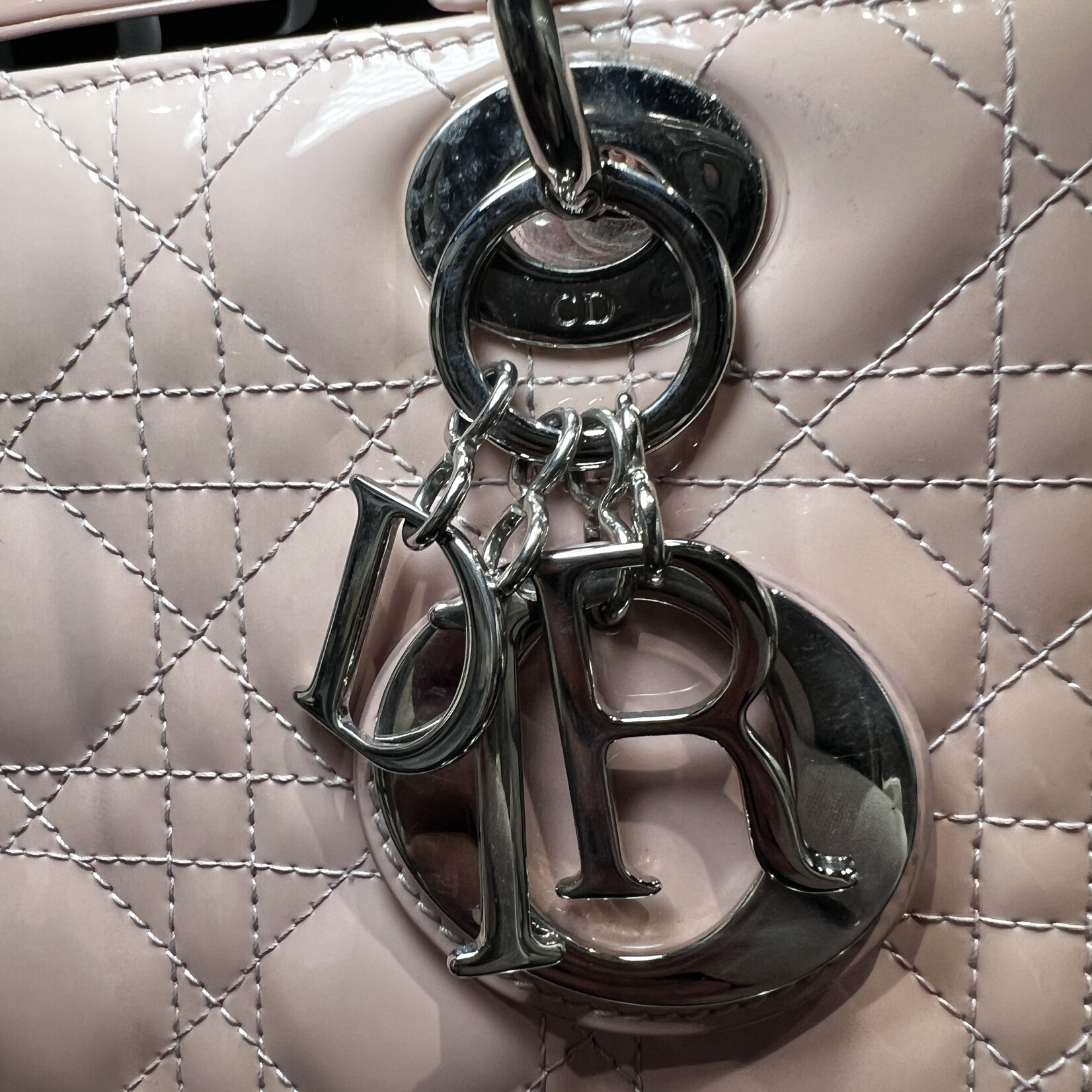 Christian Dior Dior Medium Pink Patent Lady