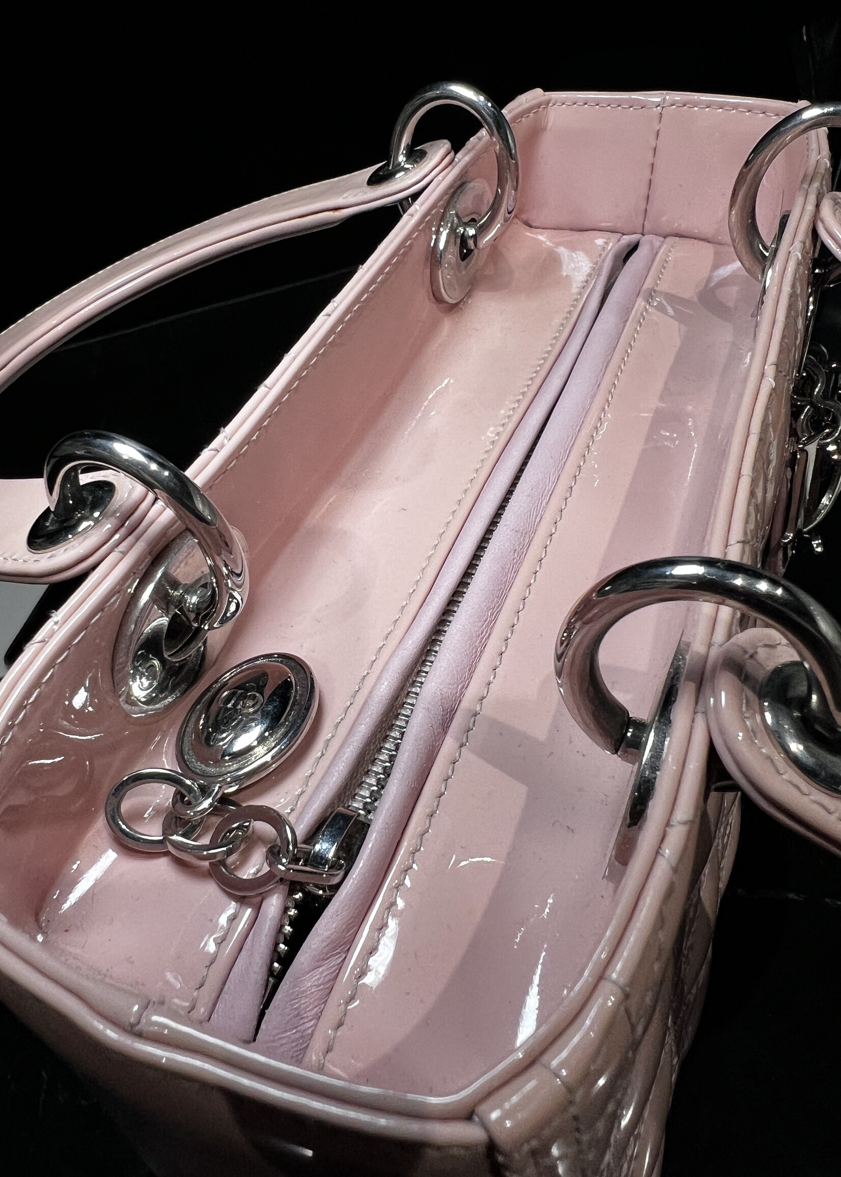 Christian Dior SOLD - Dior Medium Pink Patent Lady