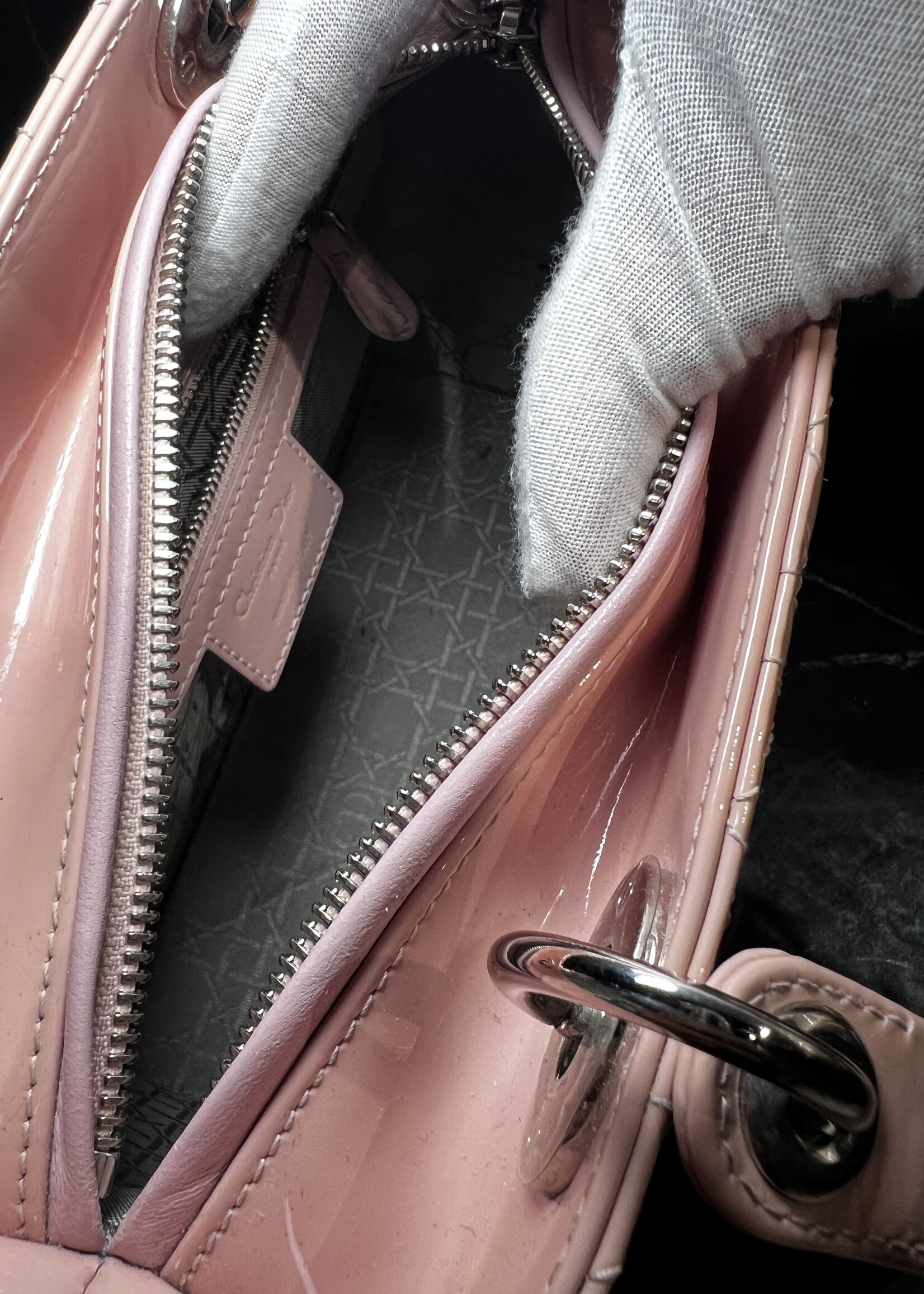 Christian Dior SOLD - Dior Medium Pink Patent Lady