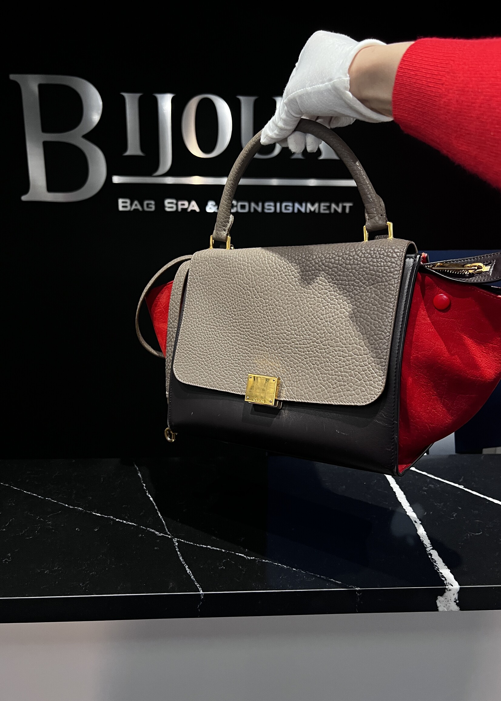 Celine SOLD - Celine Trio Color Trapeze