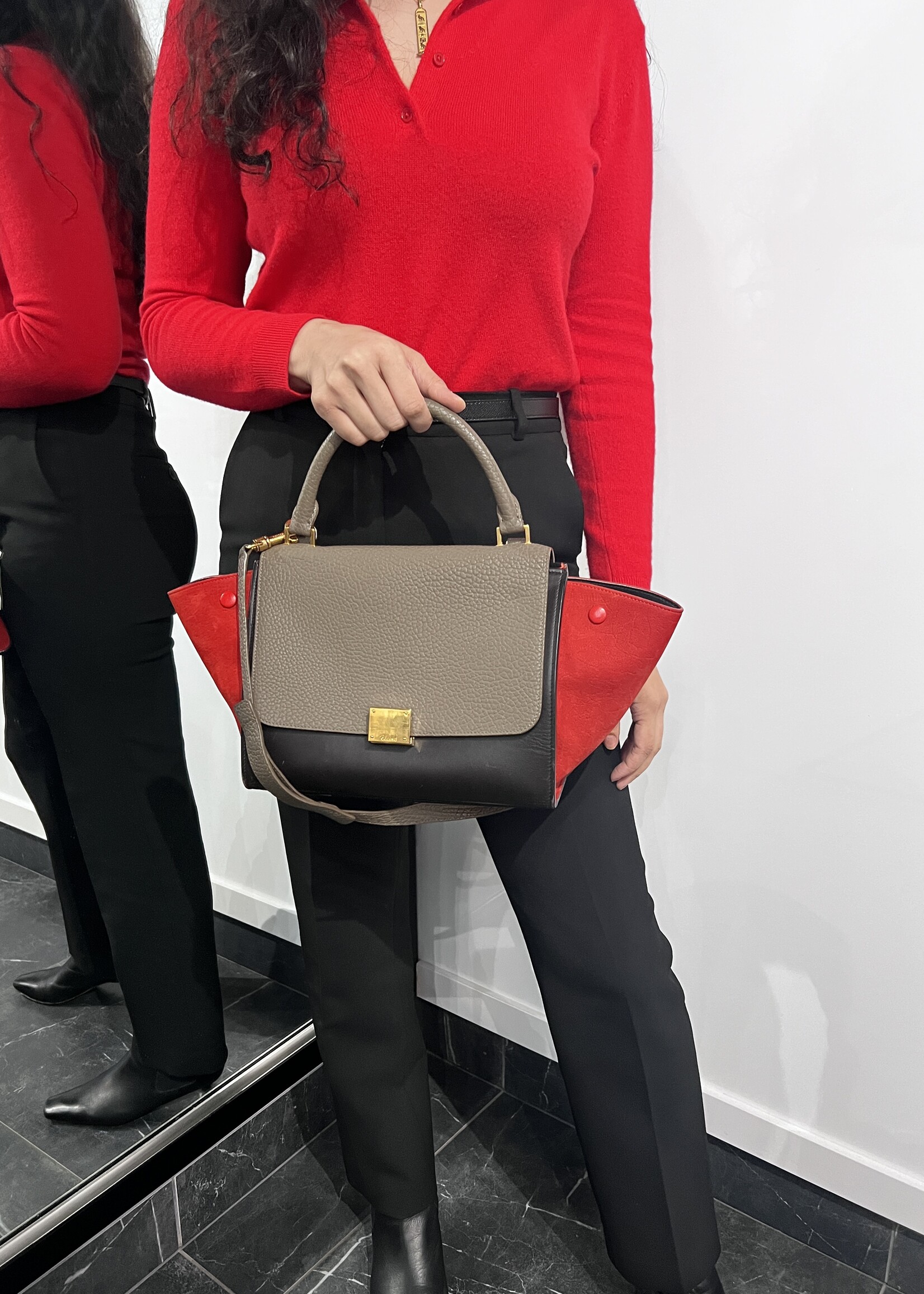 Celine SOLD - Celine Trio Color Trapeze