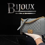 Chanel SOLD - Chanel Medium Caviar Boy Bag GHW