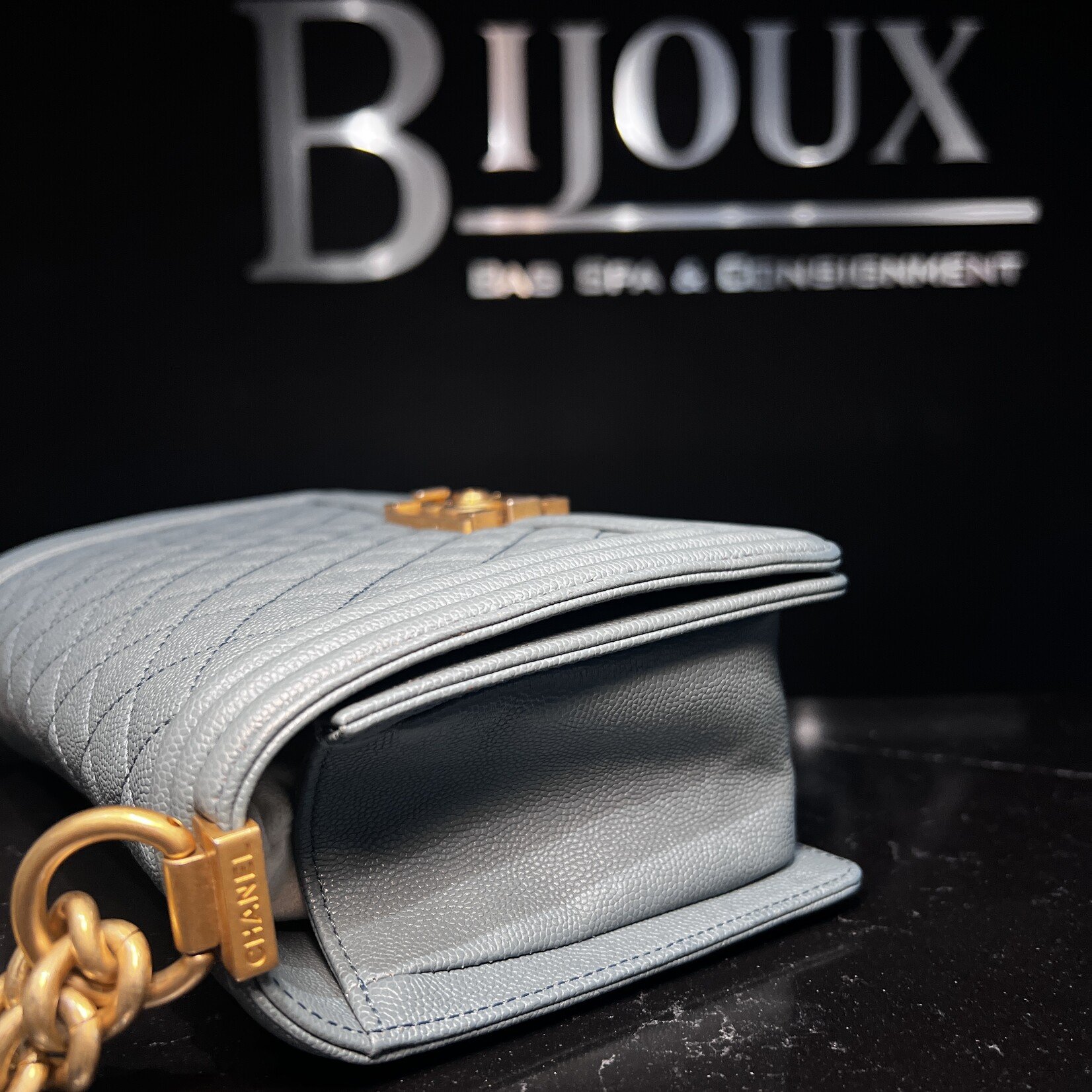 Chanel Chanel Medium Caviar Boy Bag GHW