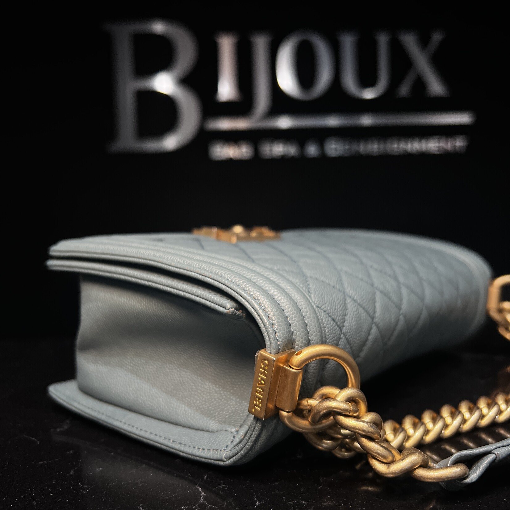 Chanel Chanel Medium Caviar Boy Bag GHW