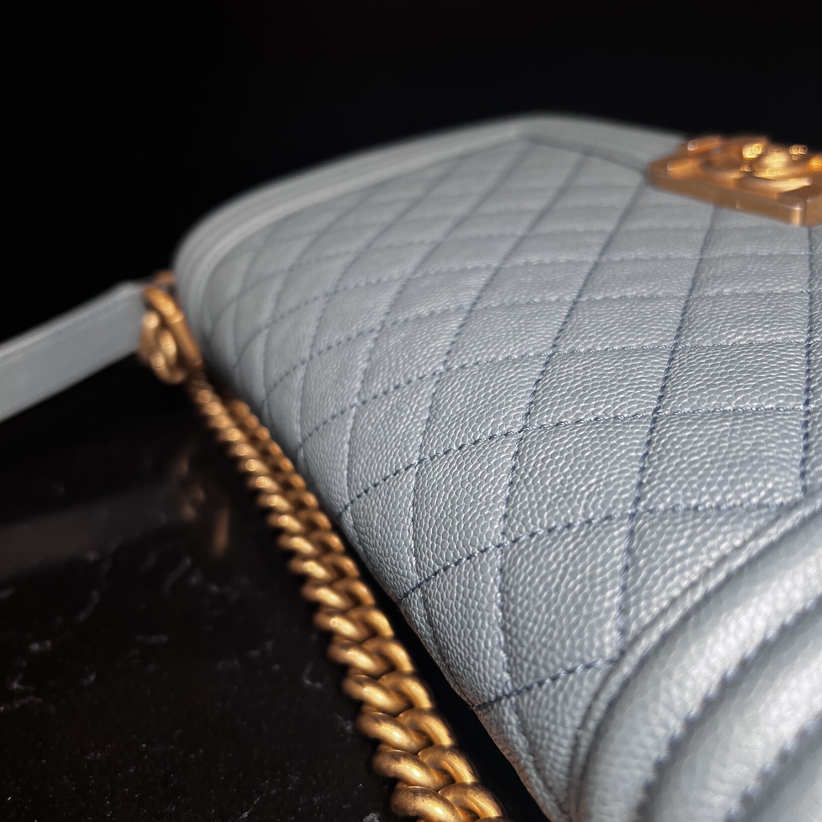 Chanel Chanel Medium Caviar Boy Bag GHW