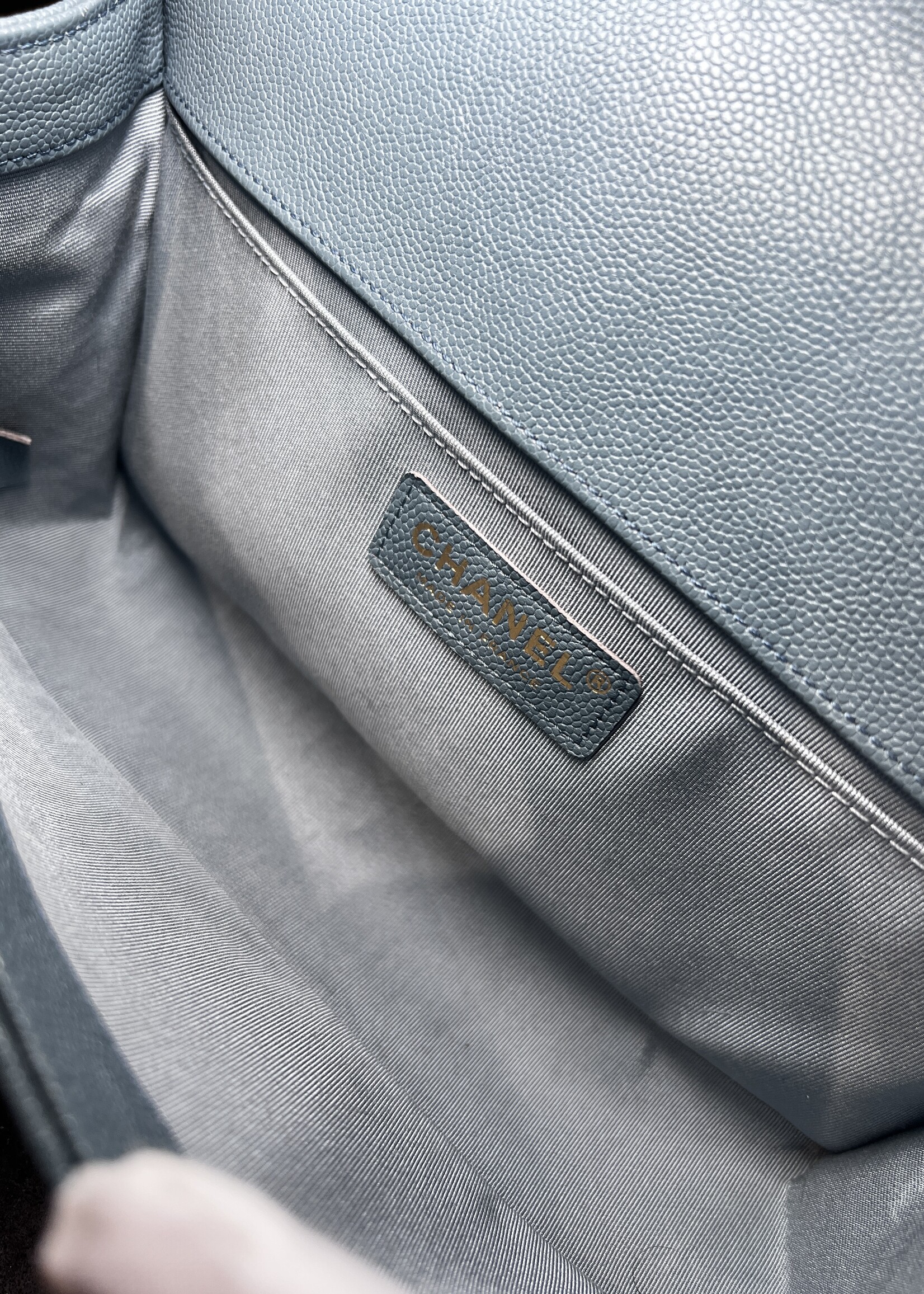 Chanel SOLD - Chanel Medium Caviar Boy Bag GHW