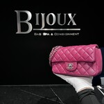 Chanel Chanel Mini Rectangle Flap Quilted Fuchsia