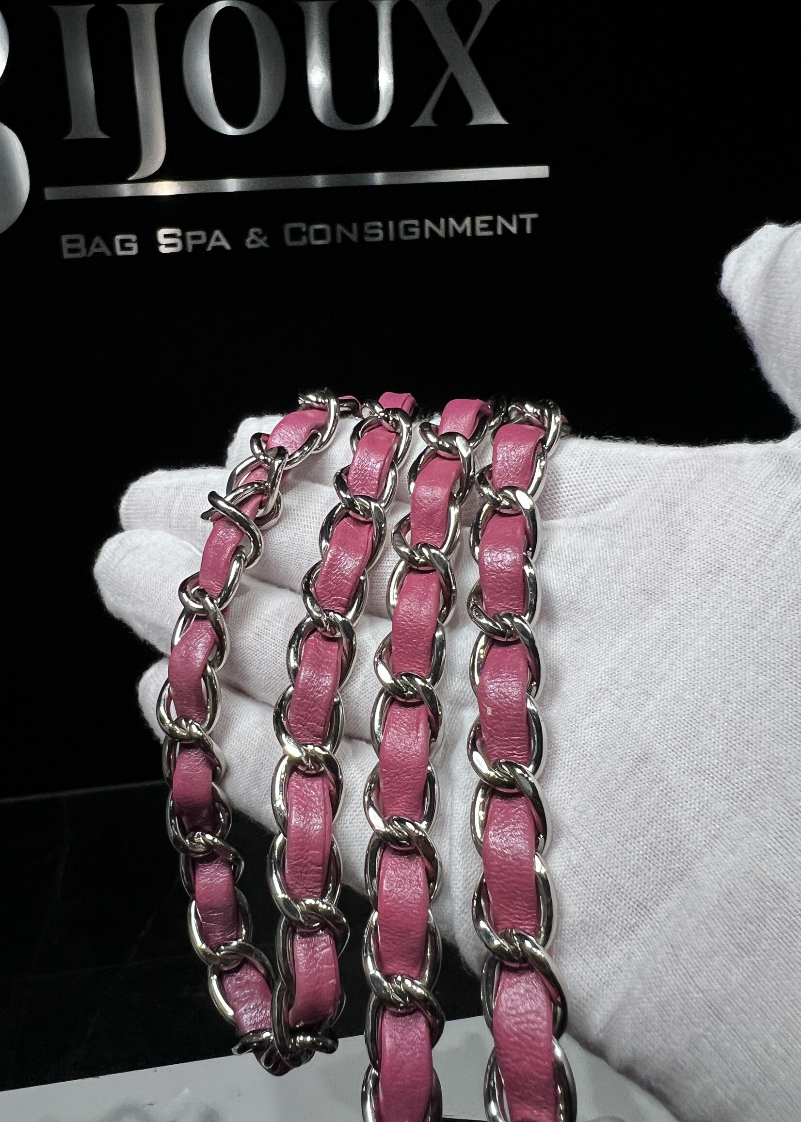 Chanel Chanel Mini Rectangle Flap Quilted Fuchsia