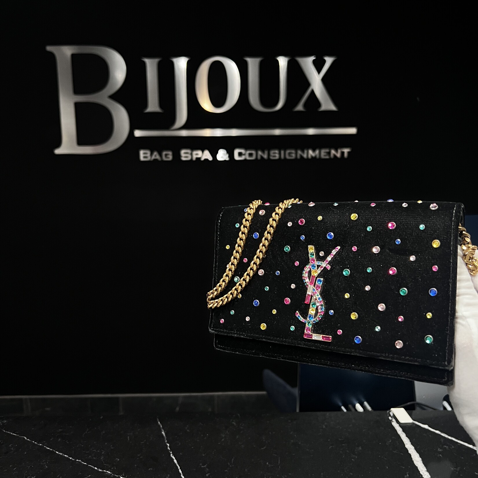 Saint Laurent Saint Laurent Kate Velvet Woc