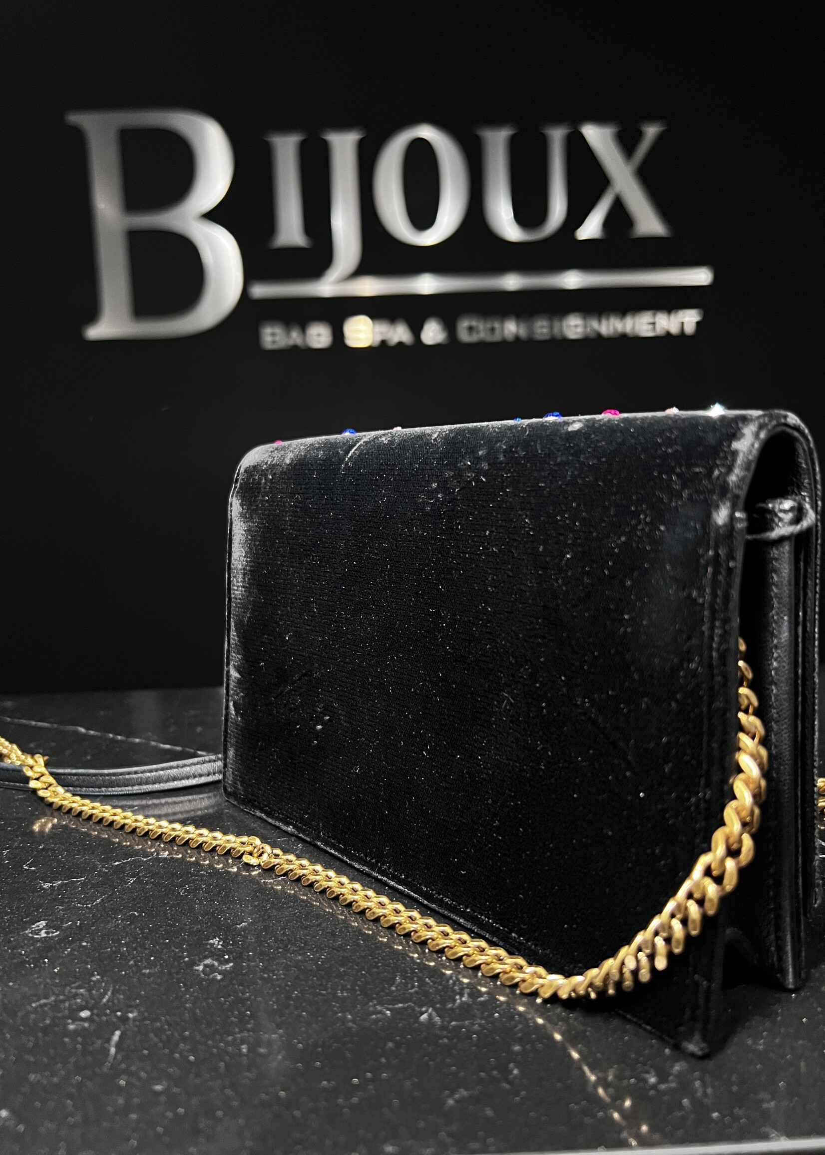 Saint Laurent SOLD- Saint Laurent Kate Velvet Woc