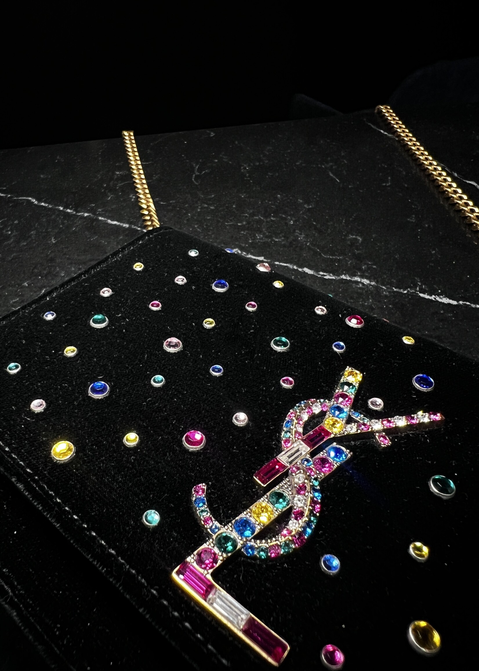 Saint Laurent SOLD- Saint Laurent Kate Velvet Woc