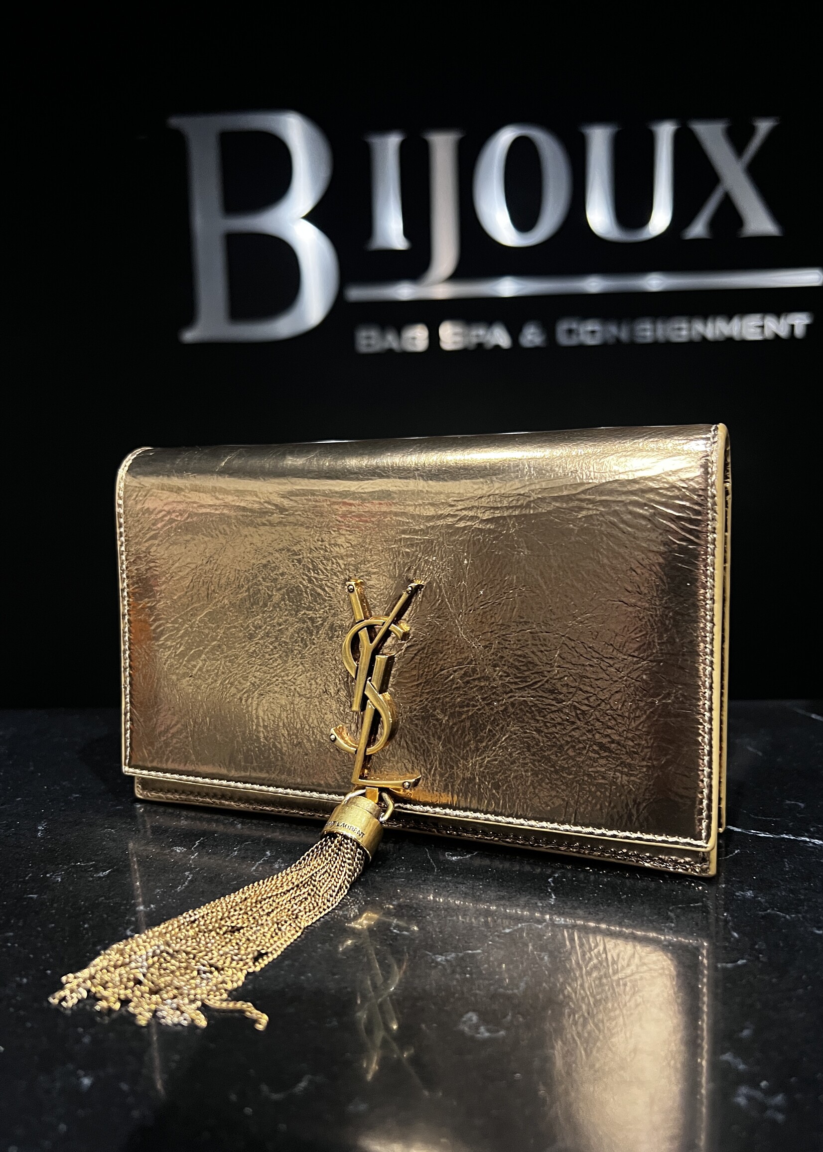 Saint Laurent SOLD - Saint Laurent Kate Gold Small