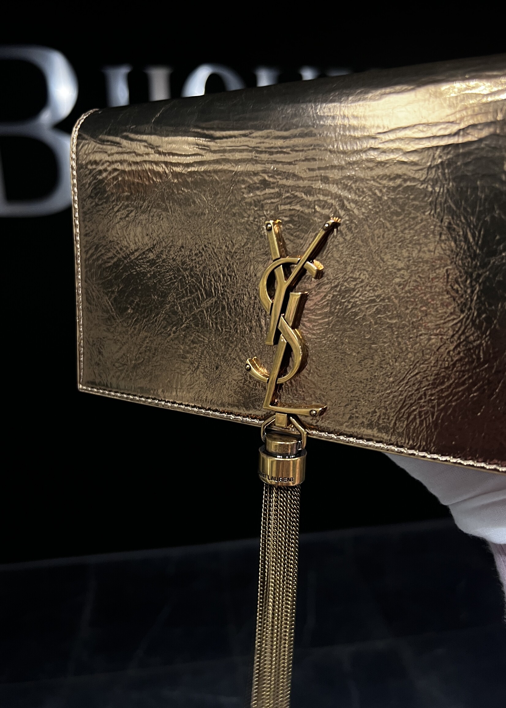 Saint Laurent SOLD - Saint Laurent Kate Gold Small